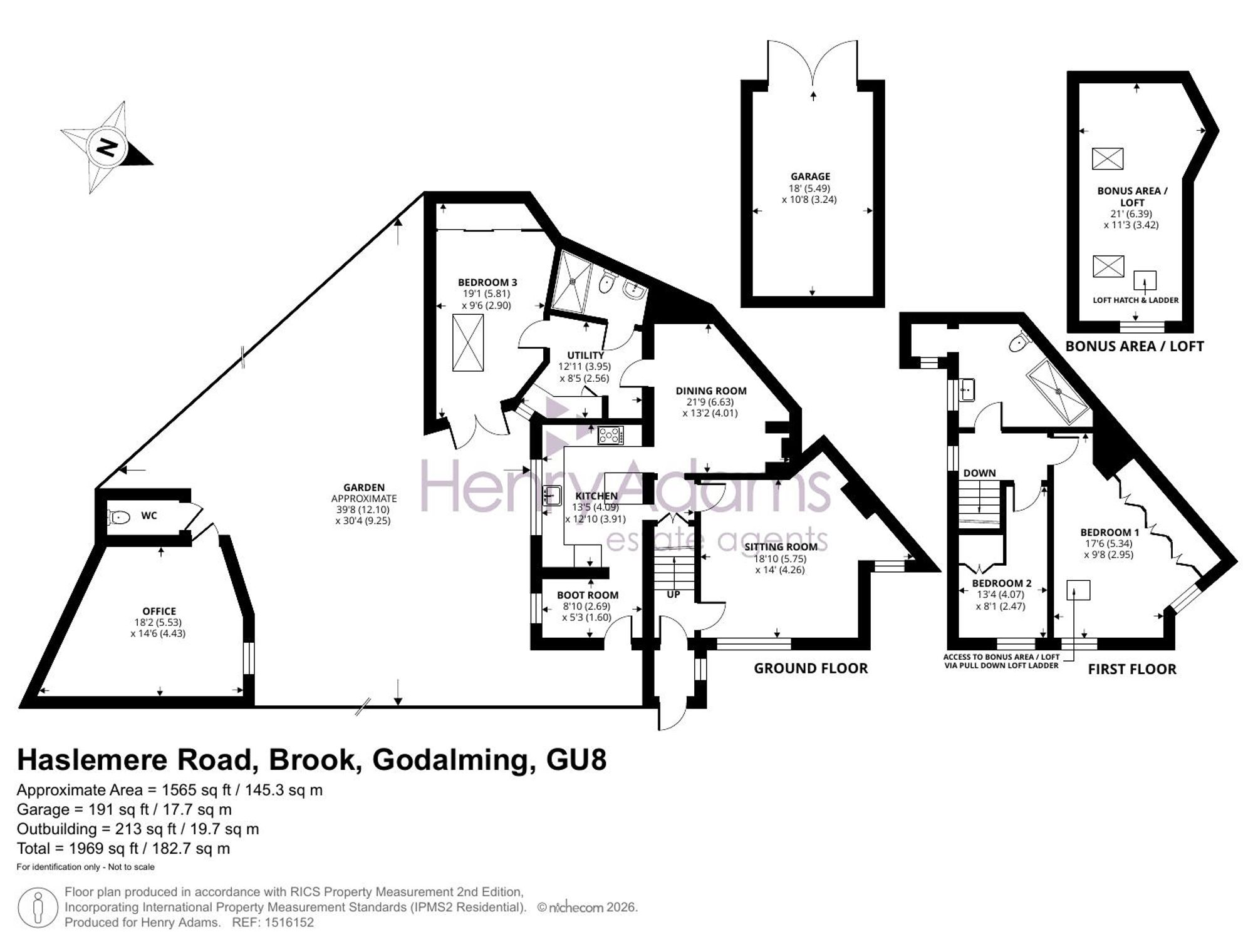 Haslemere Road, Brook, GU8 floorplans