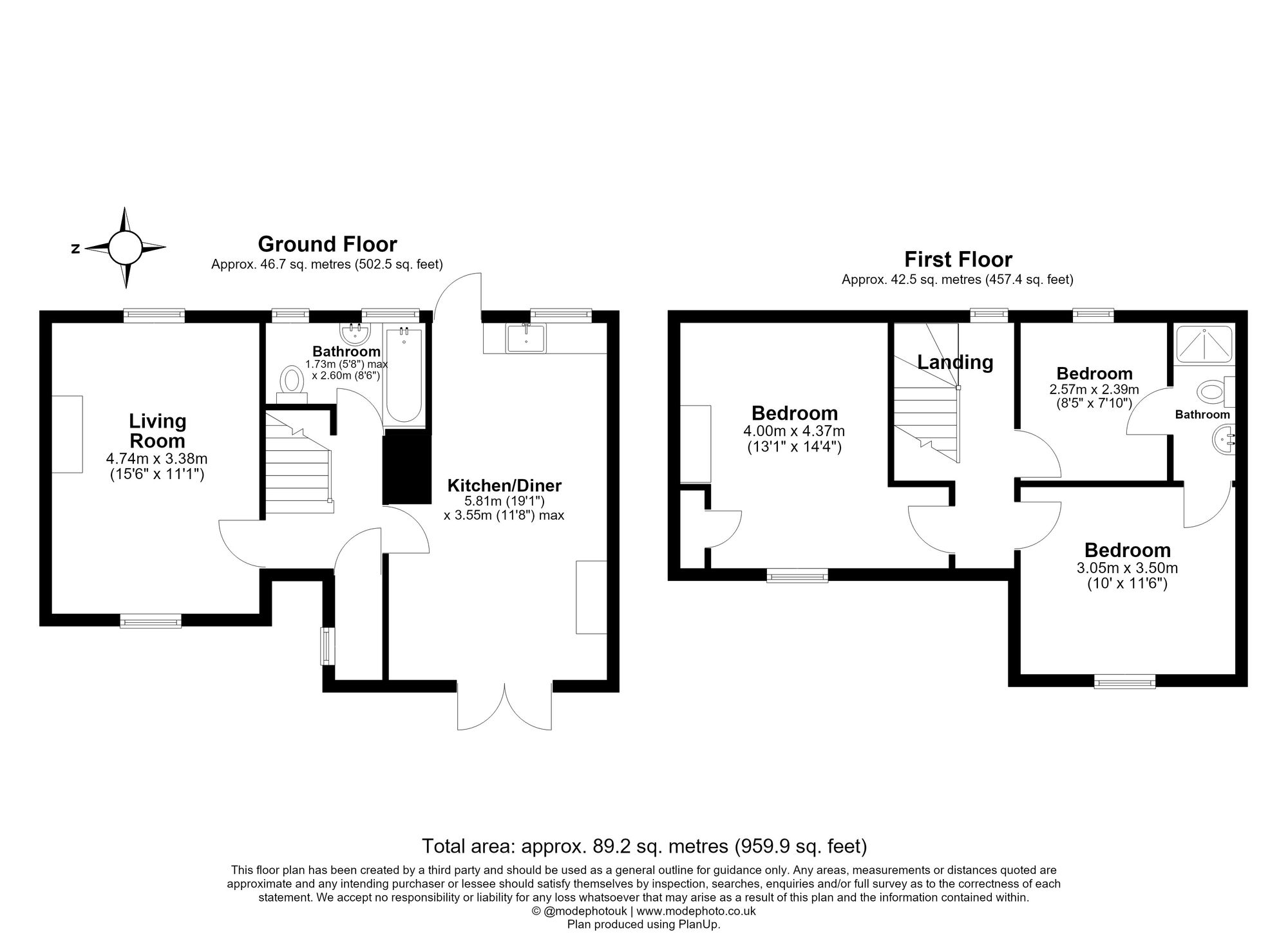 3 Bedroom House For Sale - Whitwell Road, St. Pauls Walden, SG4 Floor Plan