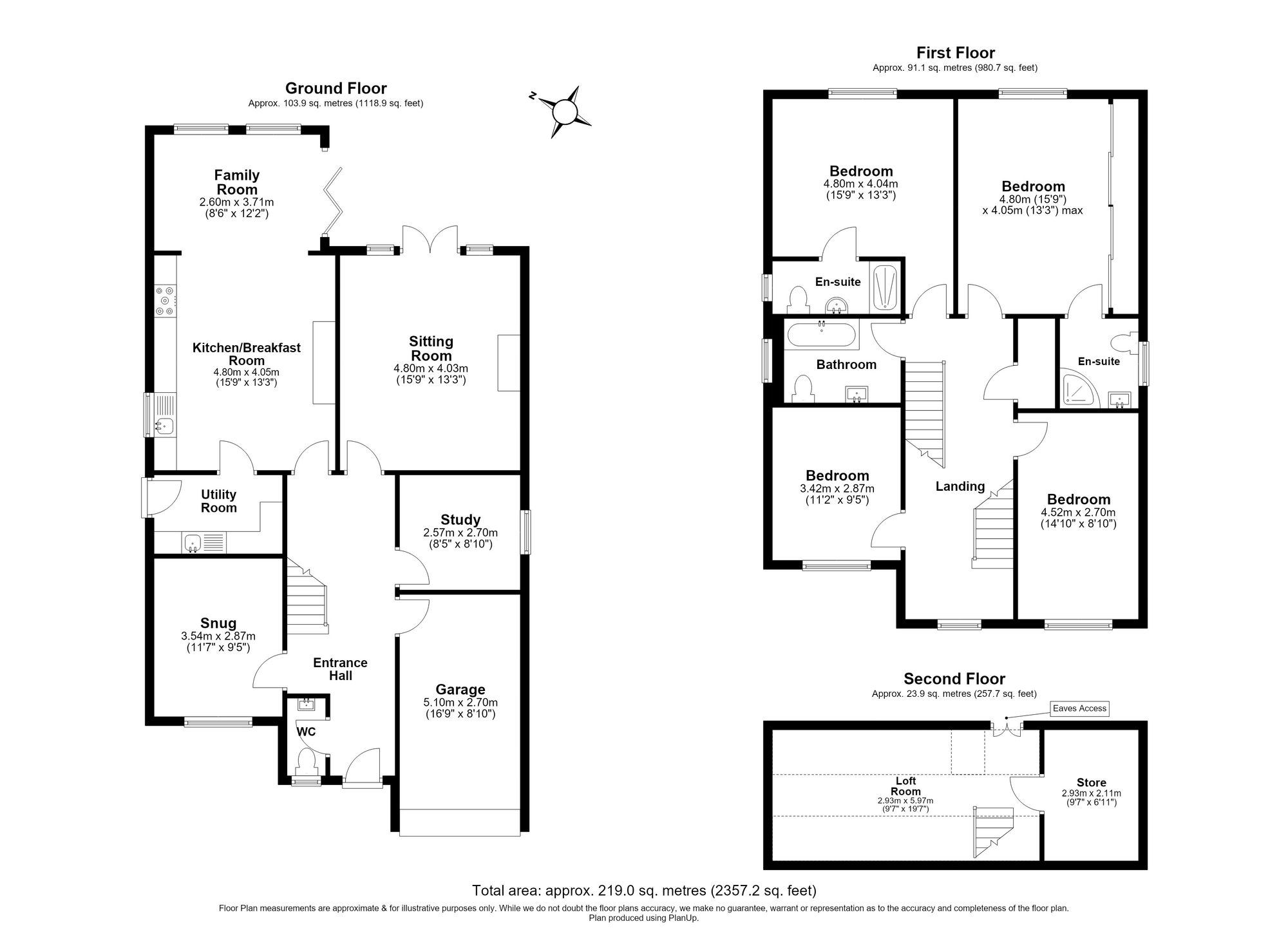 4 Bedroom House For Sale - Barton Road, Gravenhurst, MK45 Floor Plan
