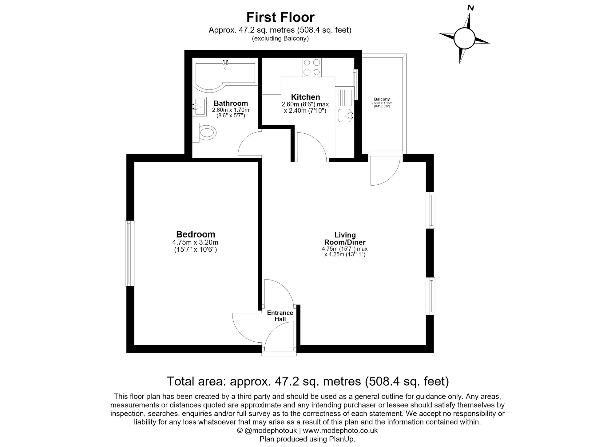 1 Bedroom Flat For Sale - St. Annes Road, St. Annes Court St. Annes Road, SG5 Floor Plan