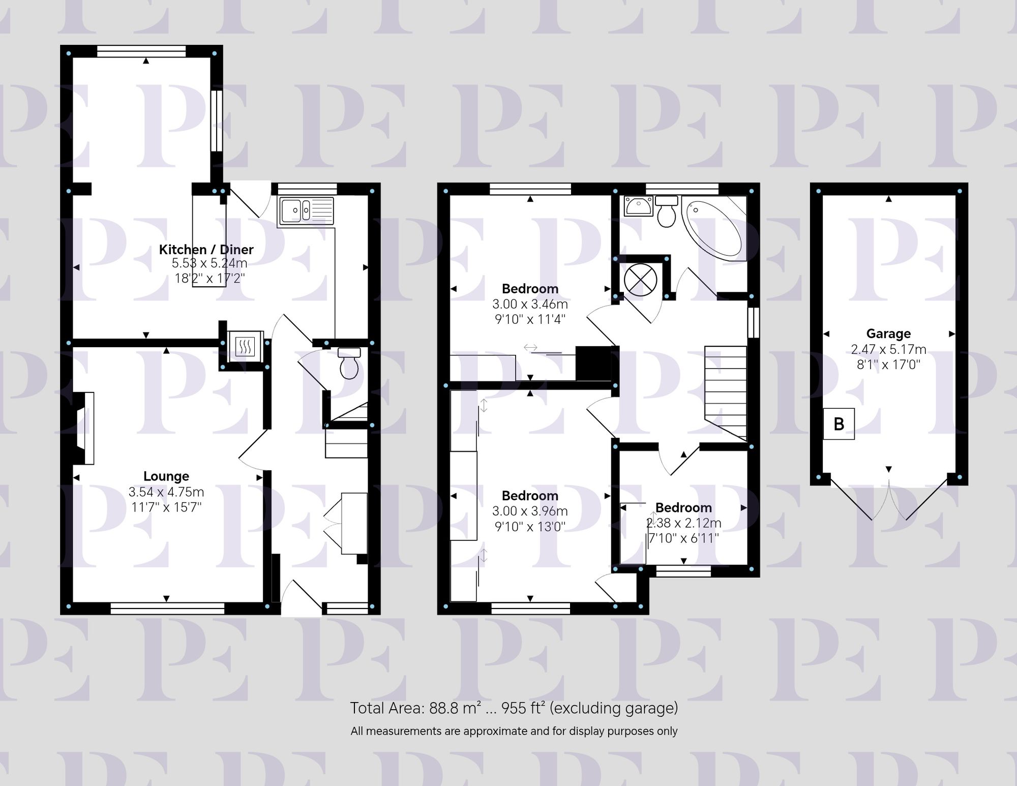 Roseway, Stoke Golding, CV13 Floorplan