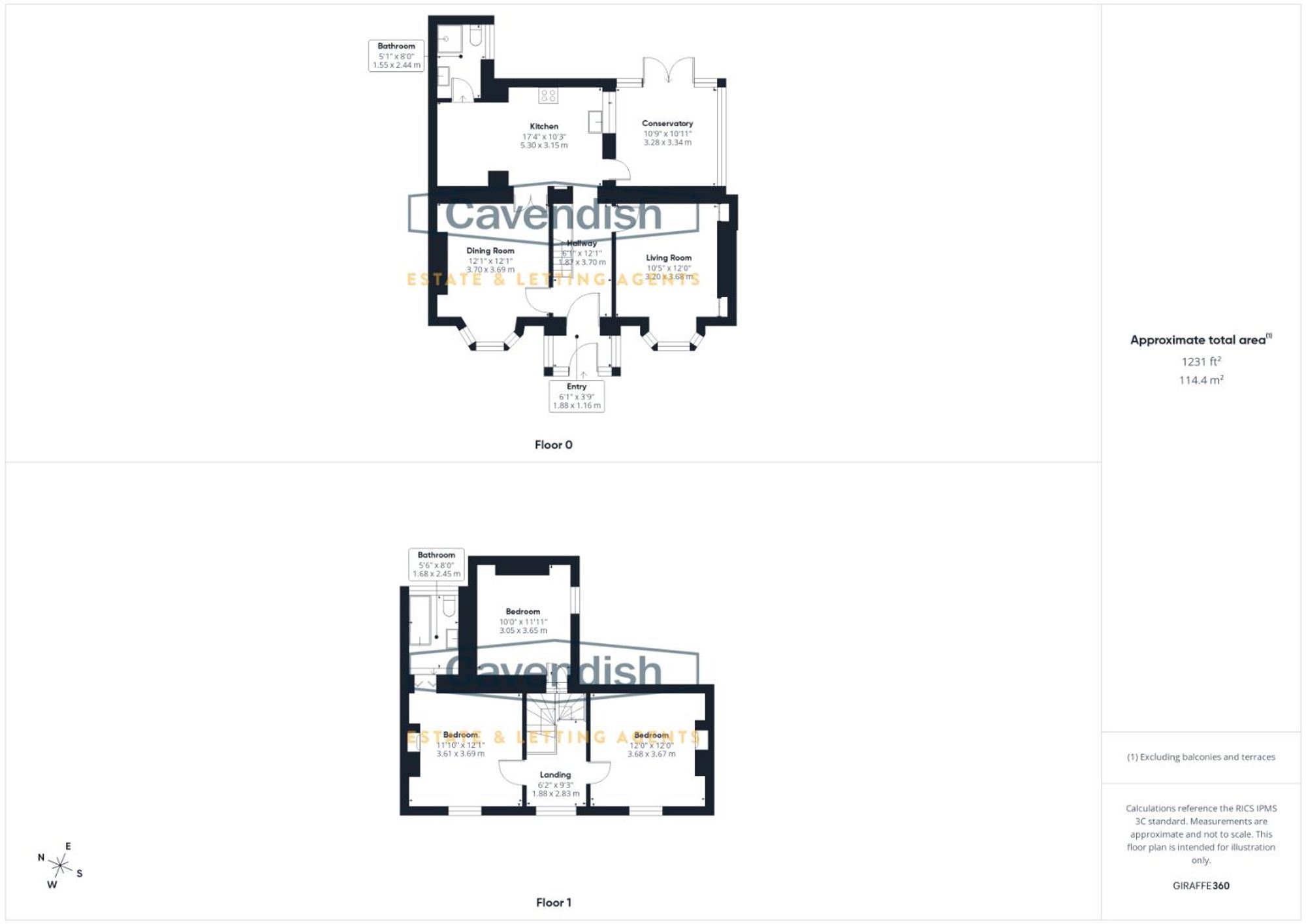 Floor plan — Marlow Terrace, Mold, CH7