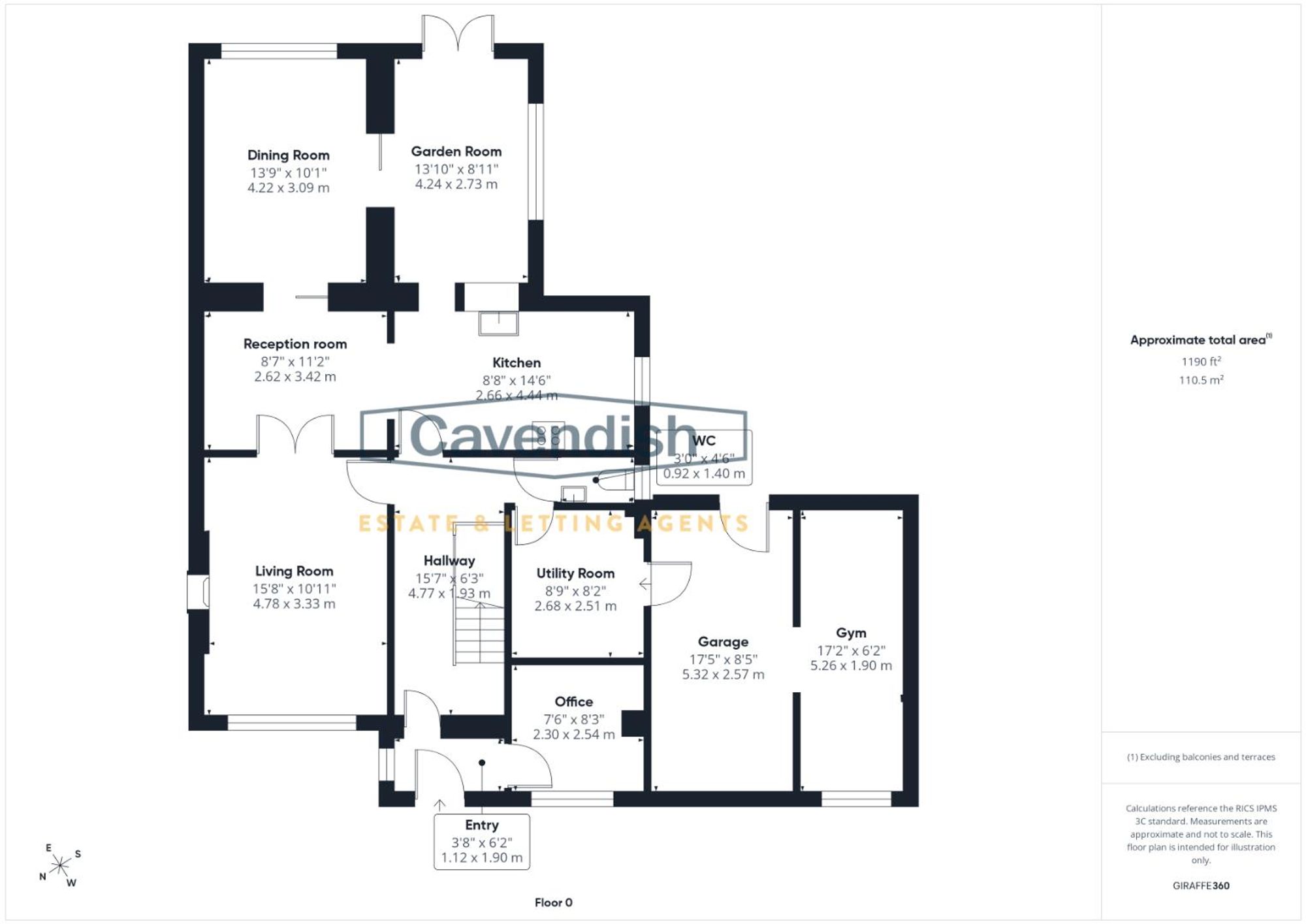 Floor plan — The Pines, Hawarden, CH5