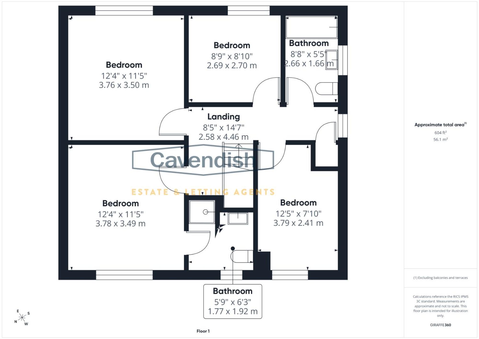 Floor plan — The Pines, Hawarden, CH5