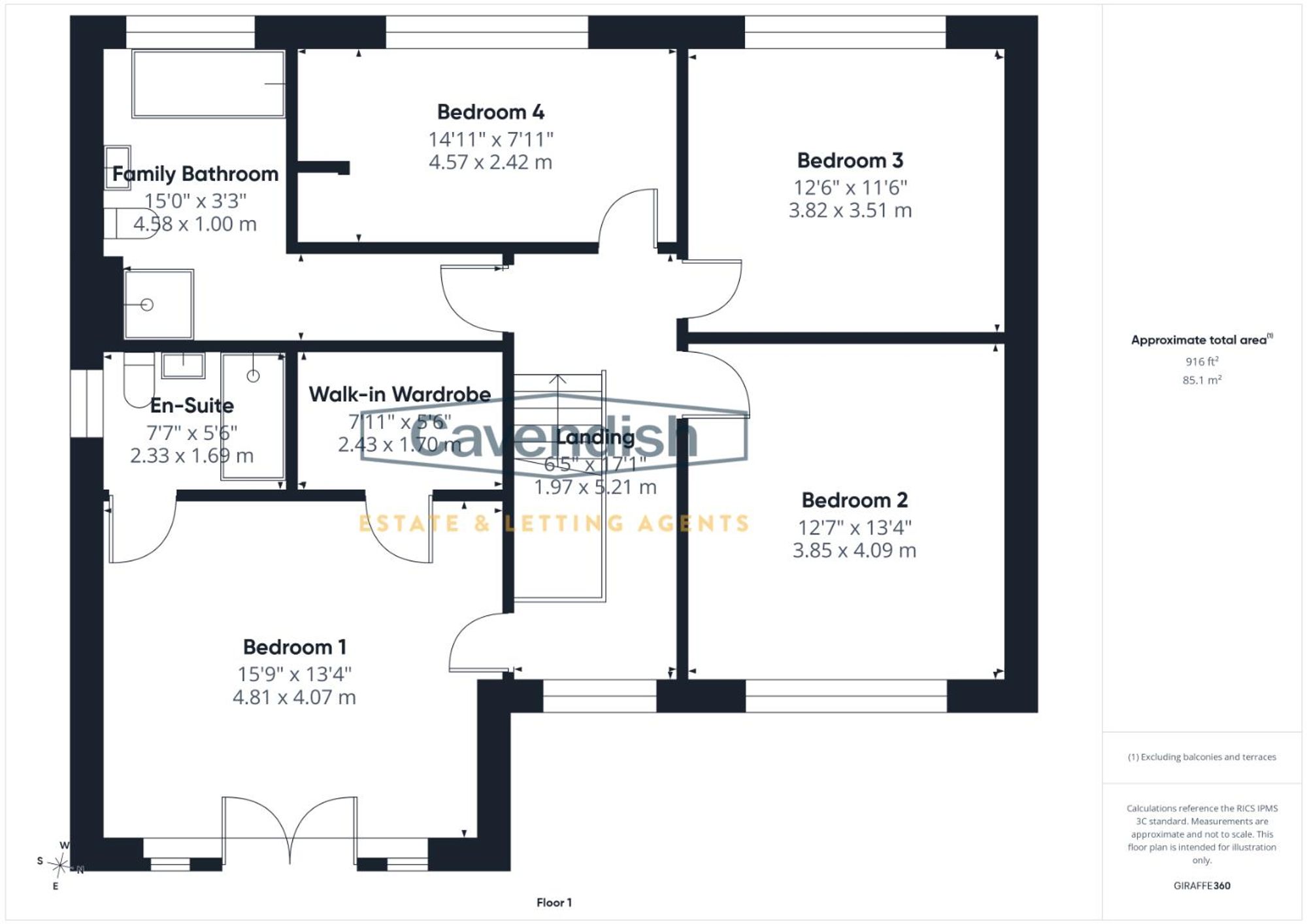 Floor plan — Church Street, Tarvin, CH3