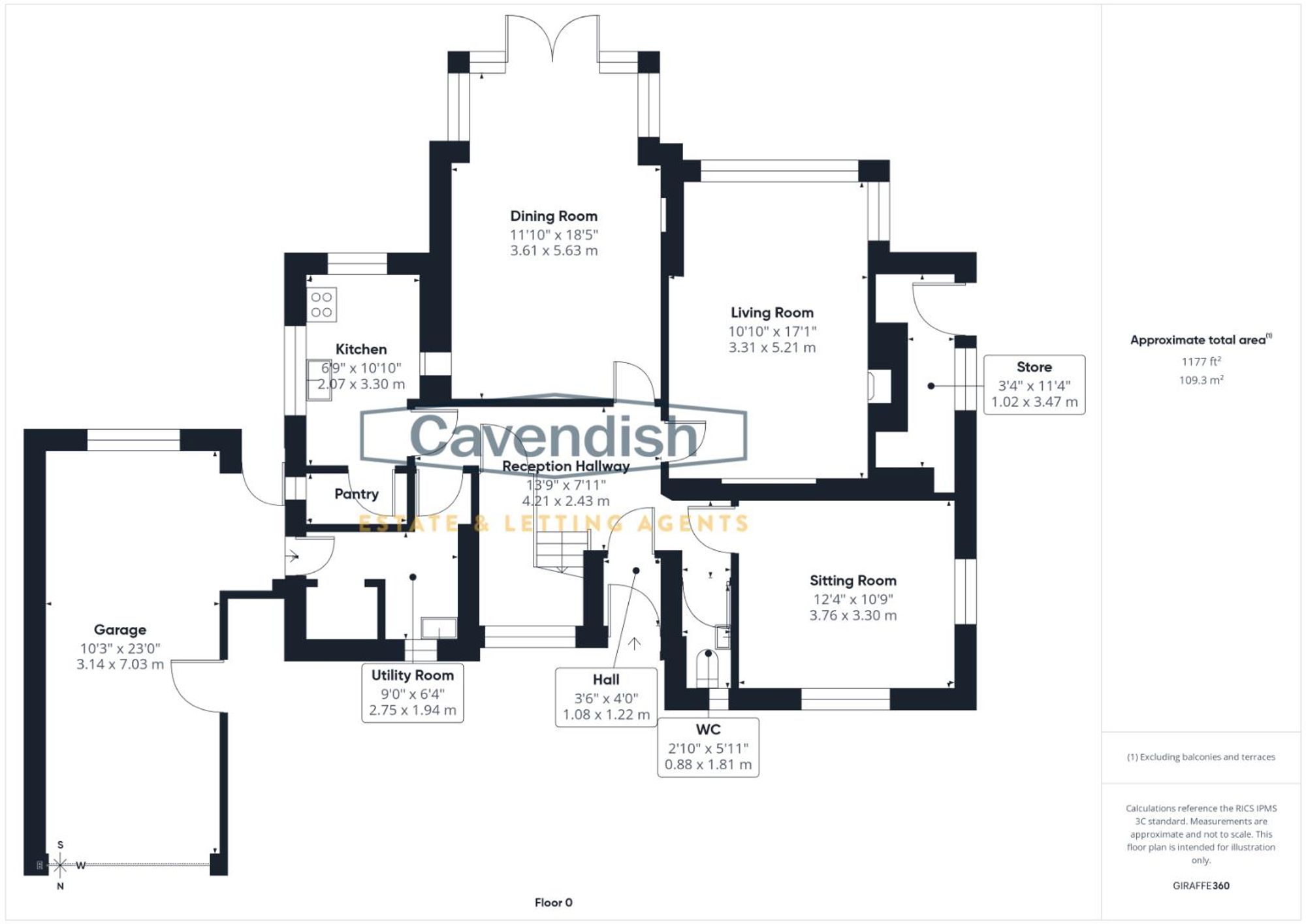 Floor plan — Upton Lane, Upton, CH2