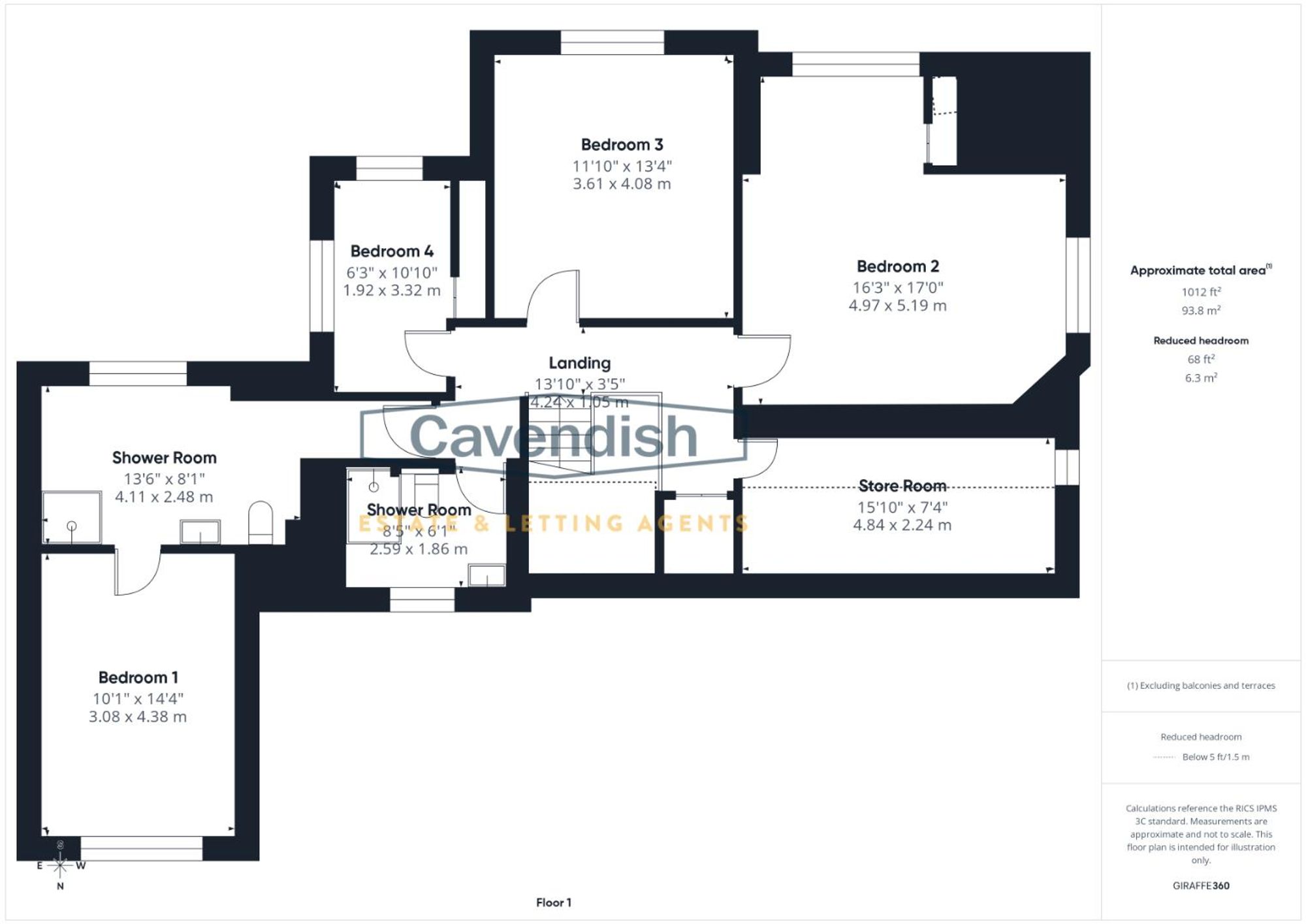 Floor plan — Upton Lane, Upton, CH2