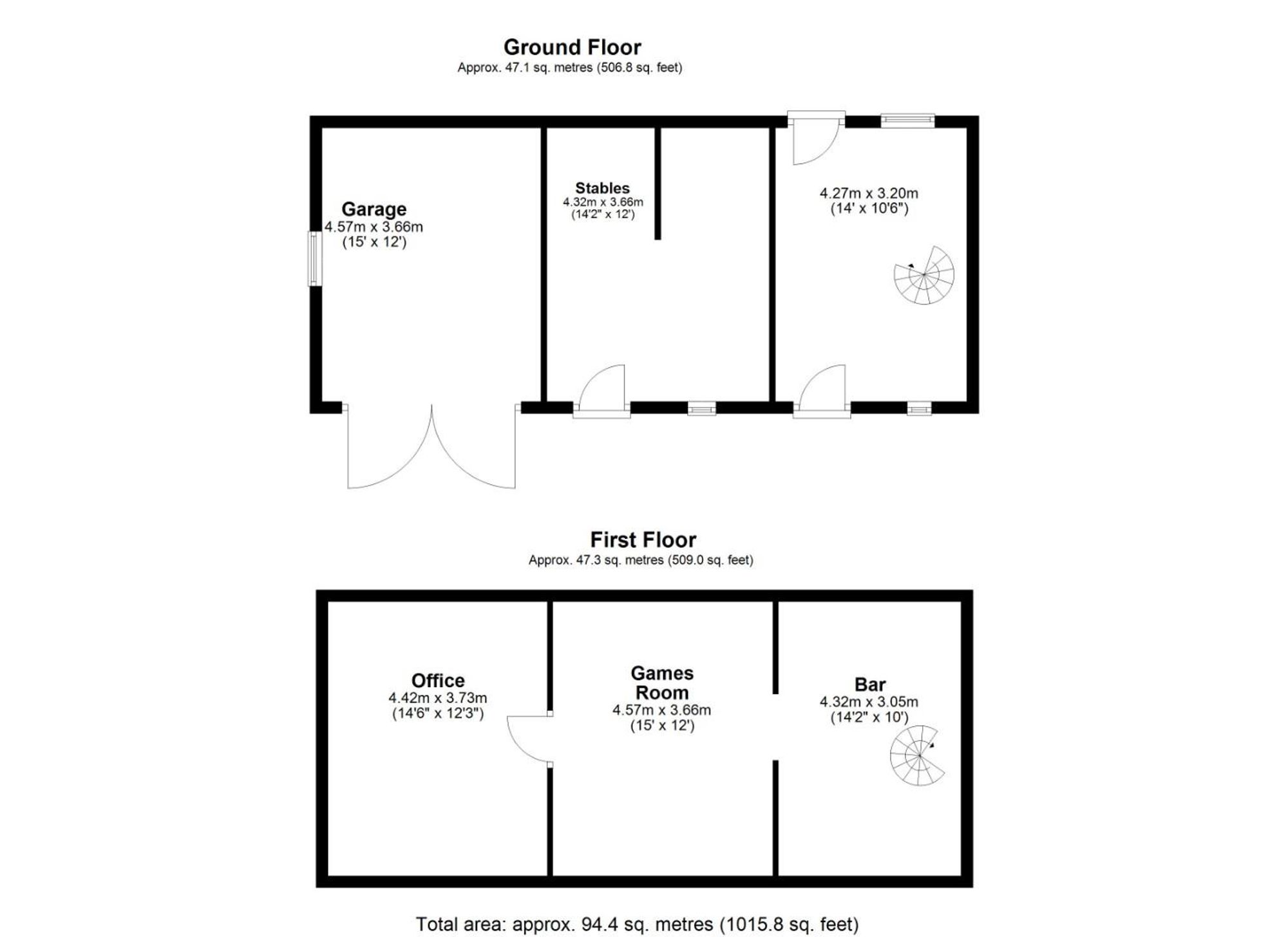 Floor plan — Llandrillo, Corwen, LL21