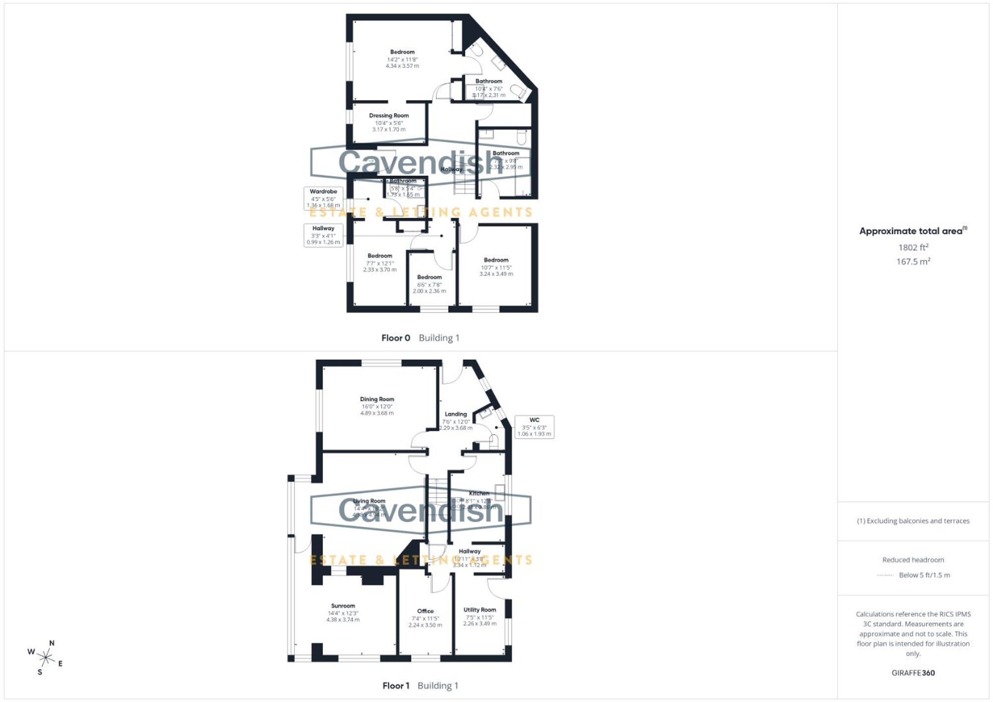Floor plan — Rhyddyn Hill, Caergwrle, LL12