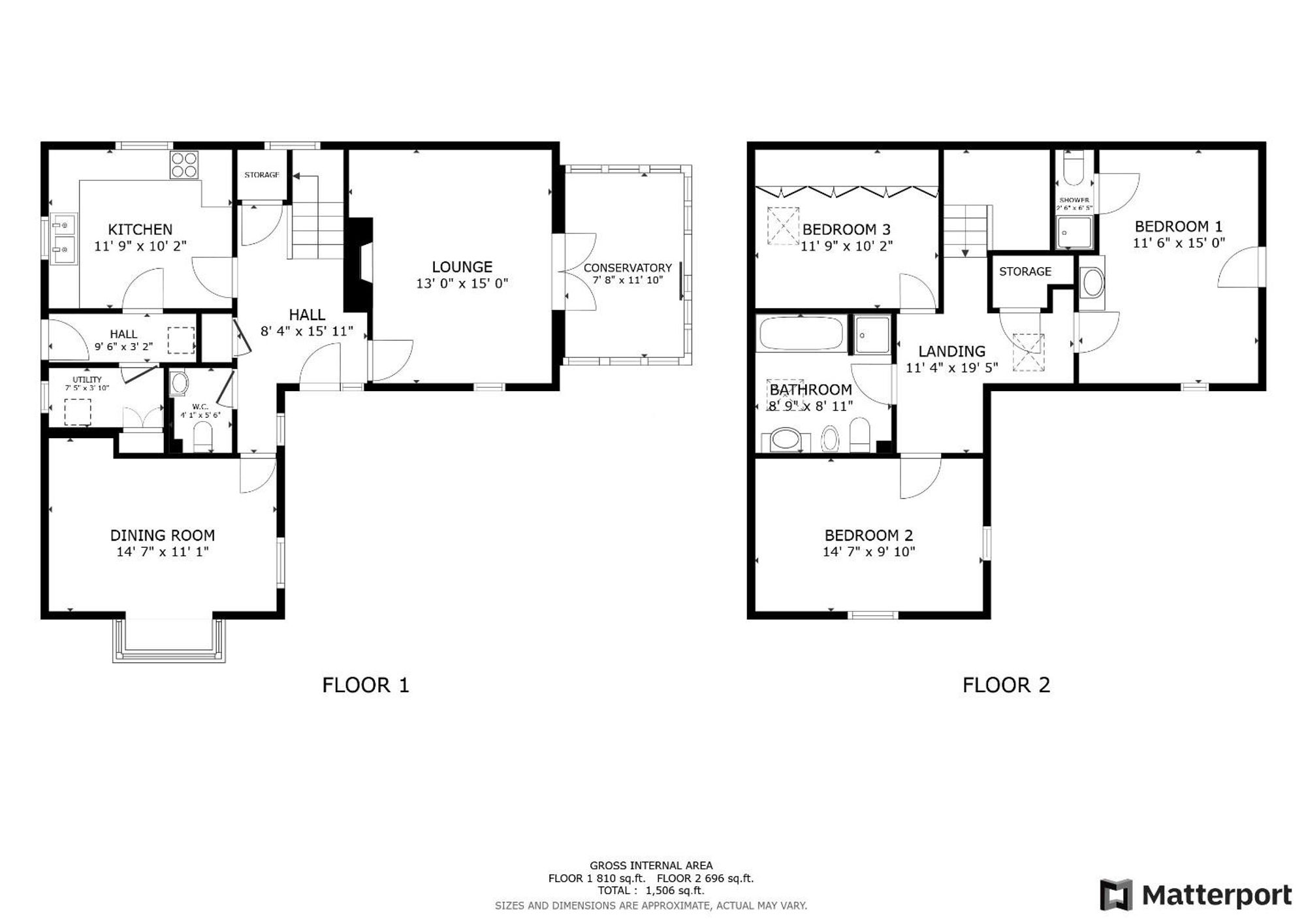 Floor plan — Maes Ffynnon, Ruthin, LL15