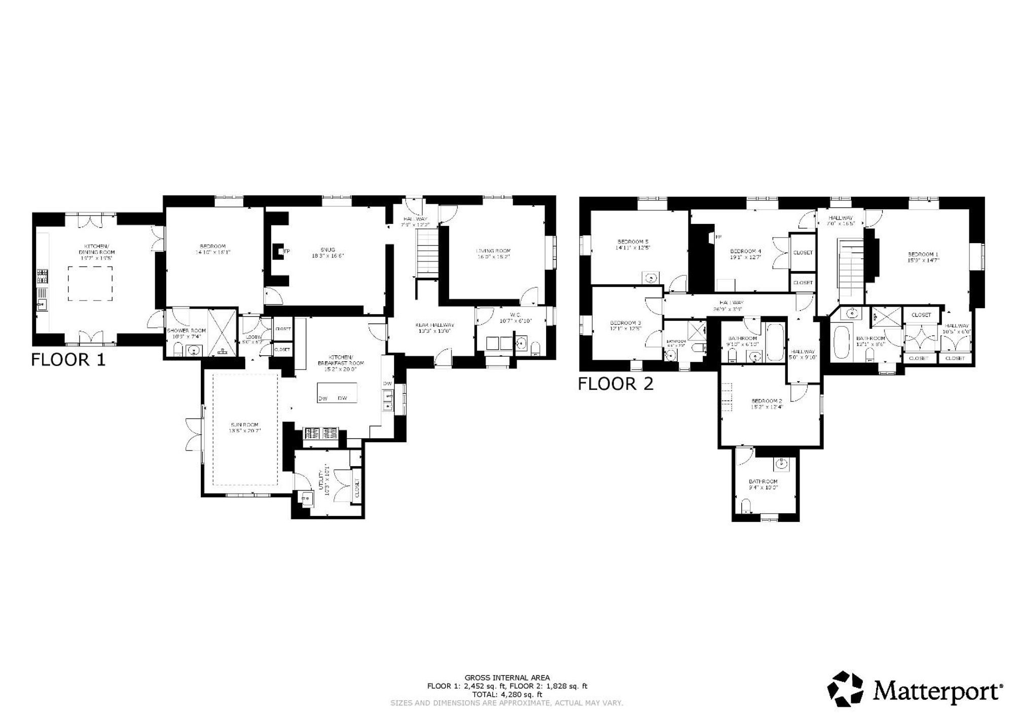 Floor plan — Rhosesmor Road, Northop, CH7