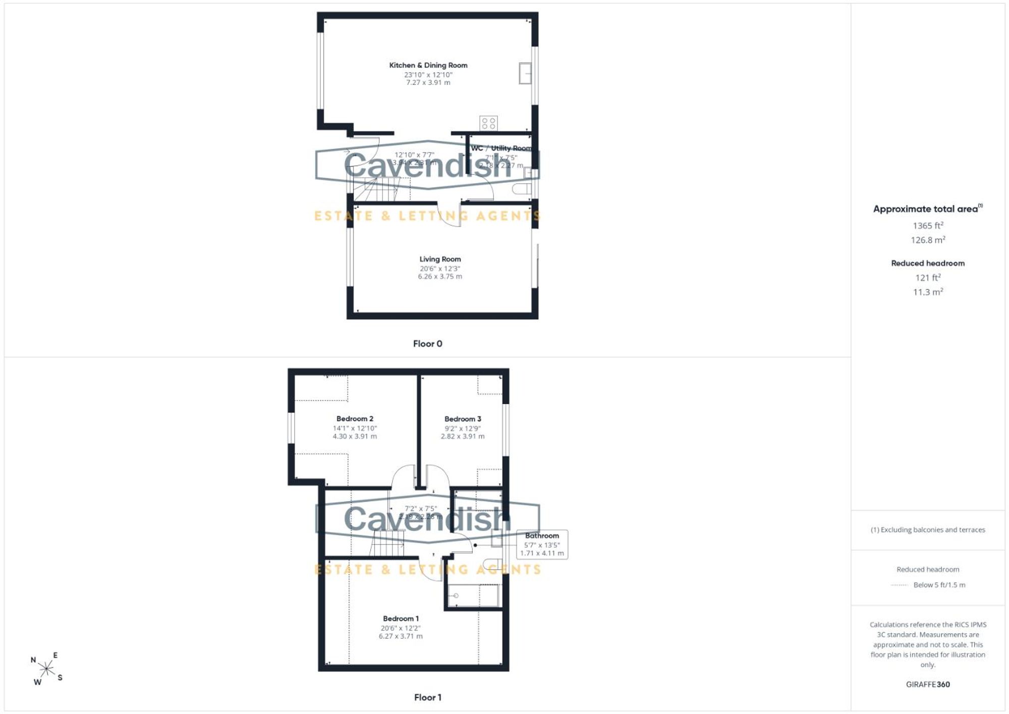 Floor plan — Castle Park, Ruthin, LL15
