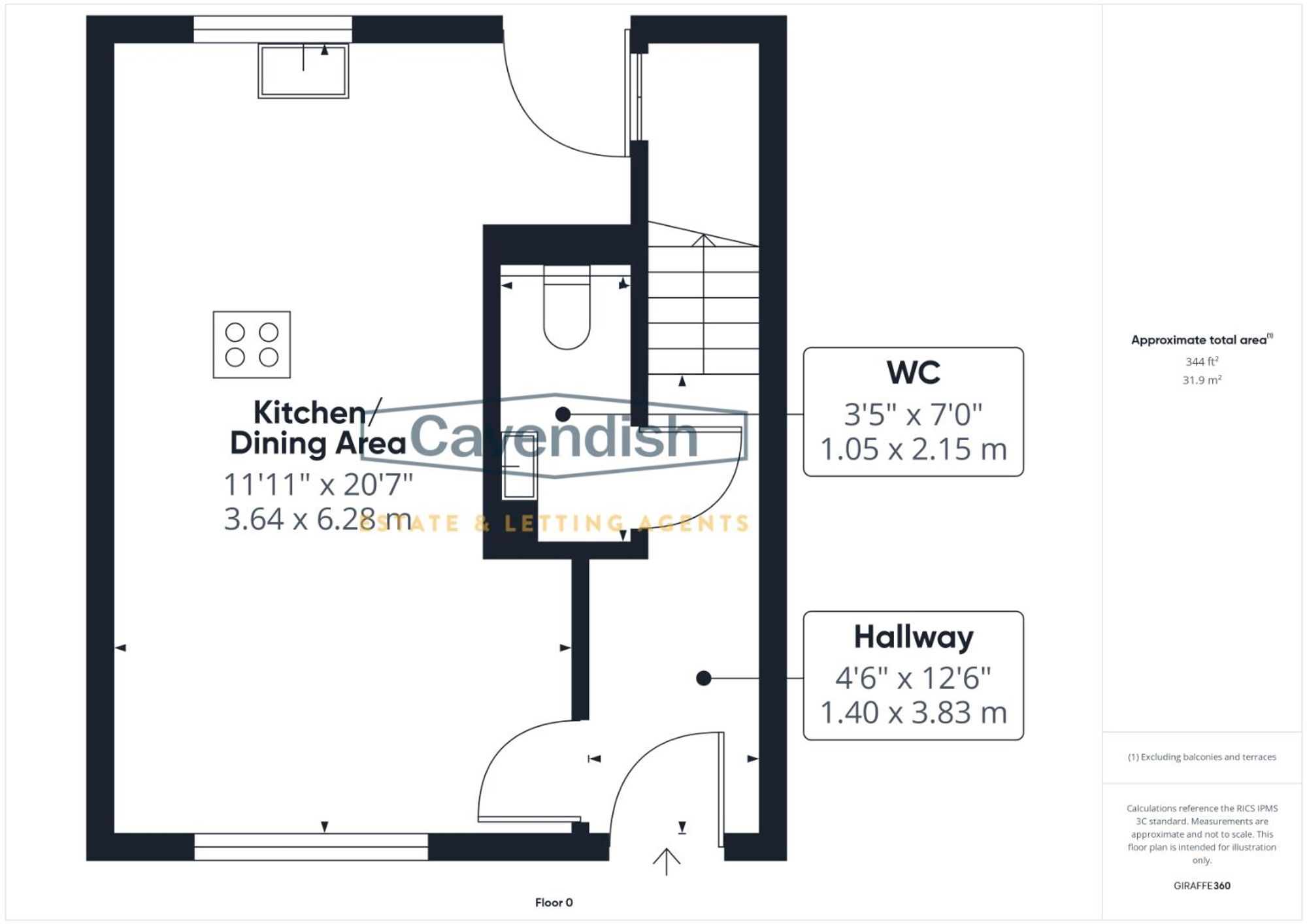Floor plan — Commonhall Street, Chester, CH1