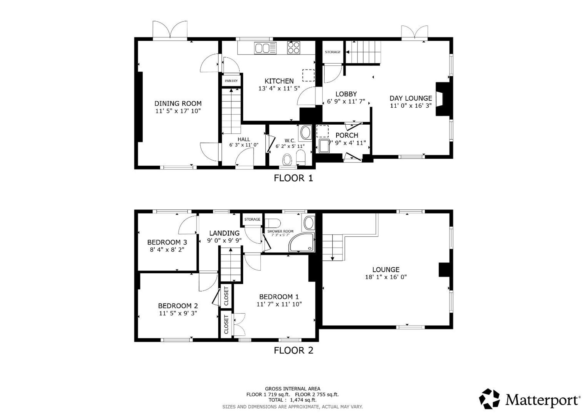 Floor plan — Peniel, Denbigh, LL16