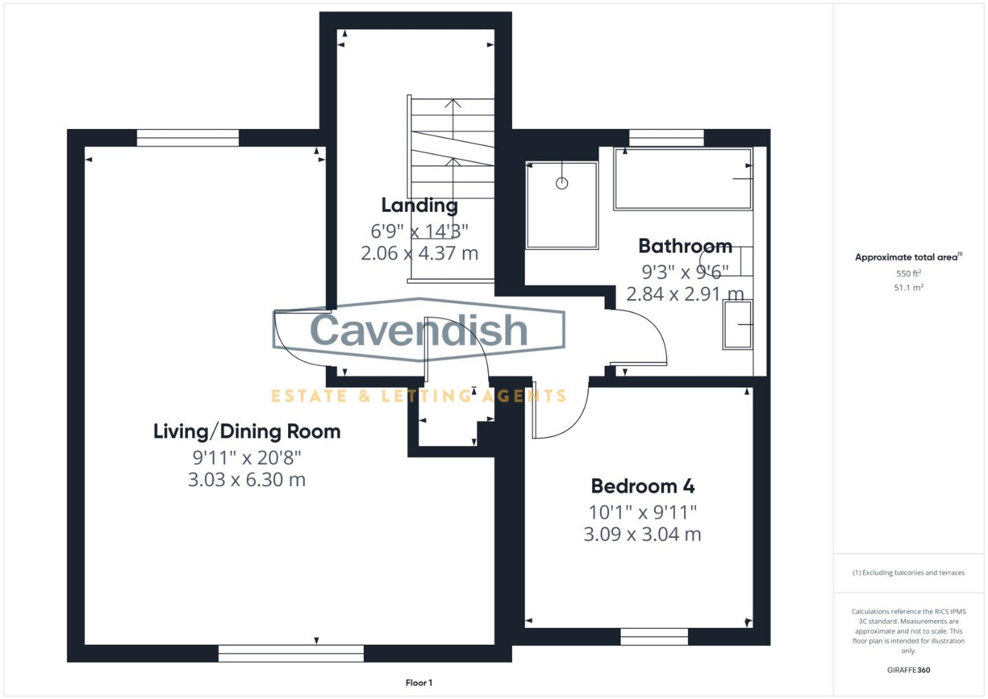 Floor plan — Commonhall Street, Chester, CH1