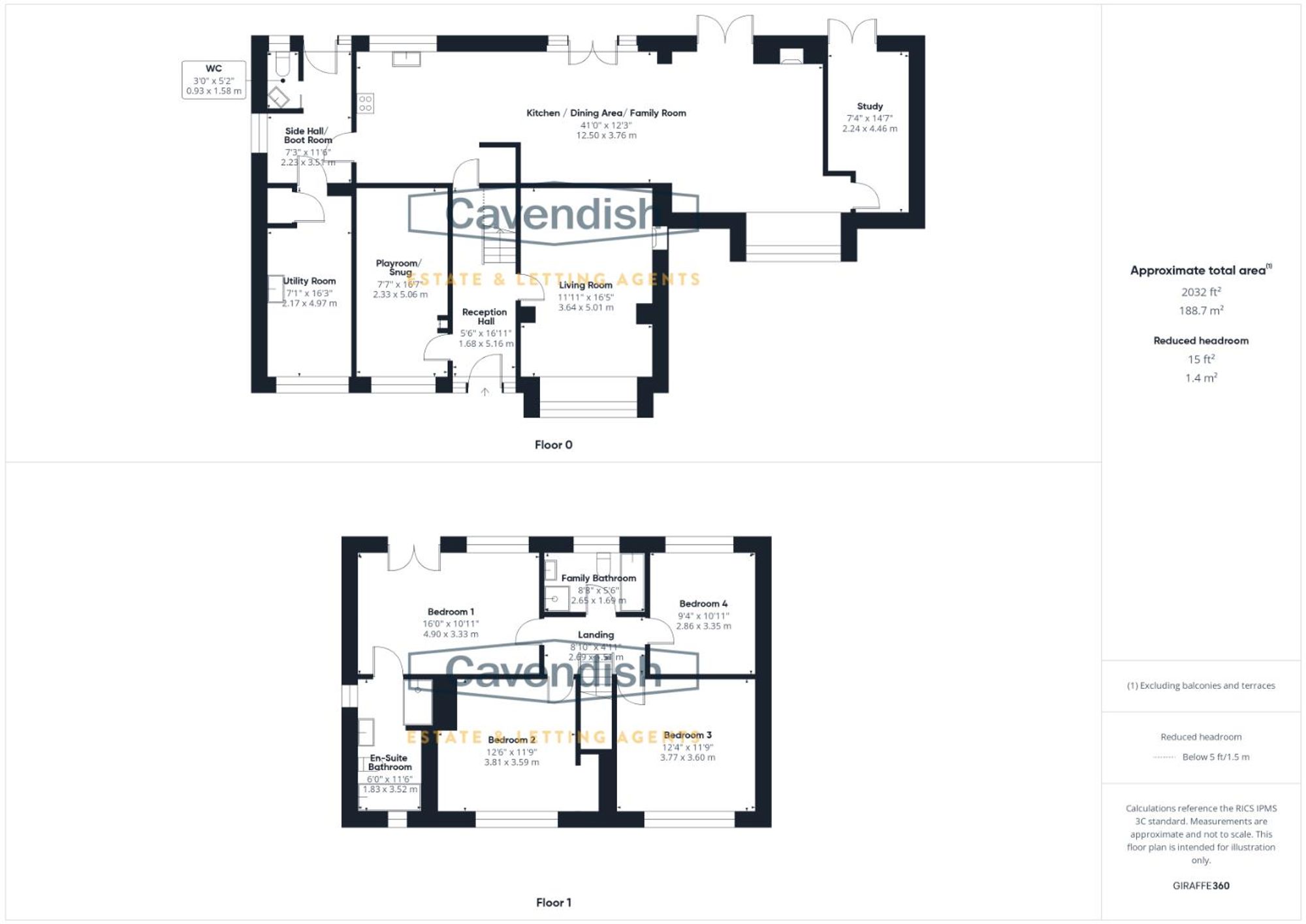 Floor plan — Millbrook End, Tattenhall, CH3
