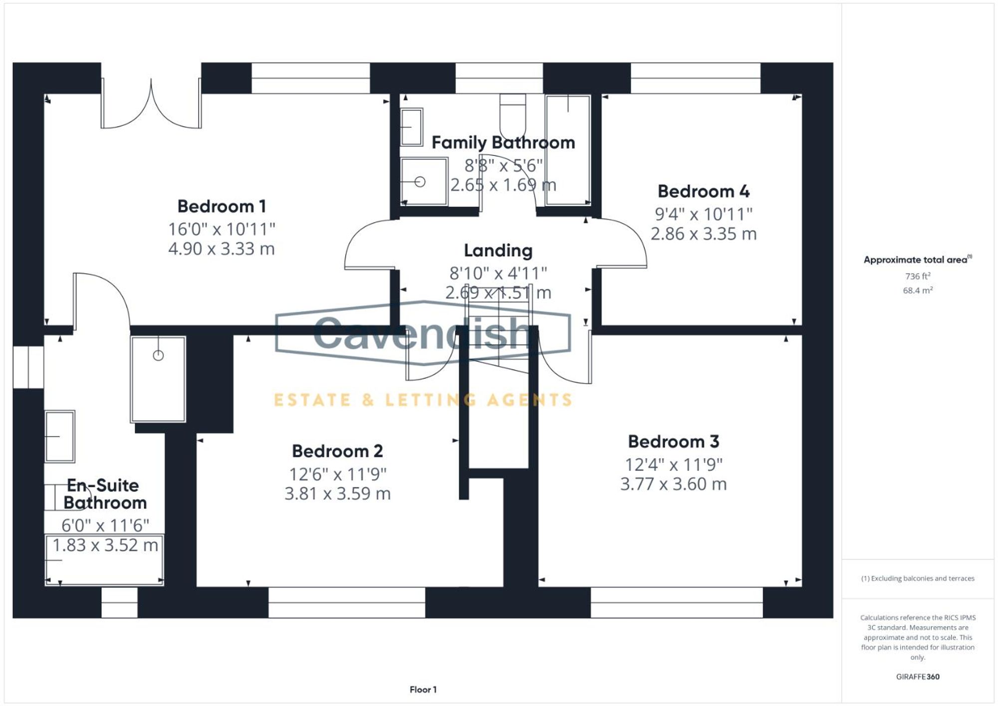 Floor plan — Millbrook End, Tattenhall, CH3