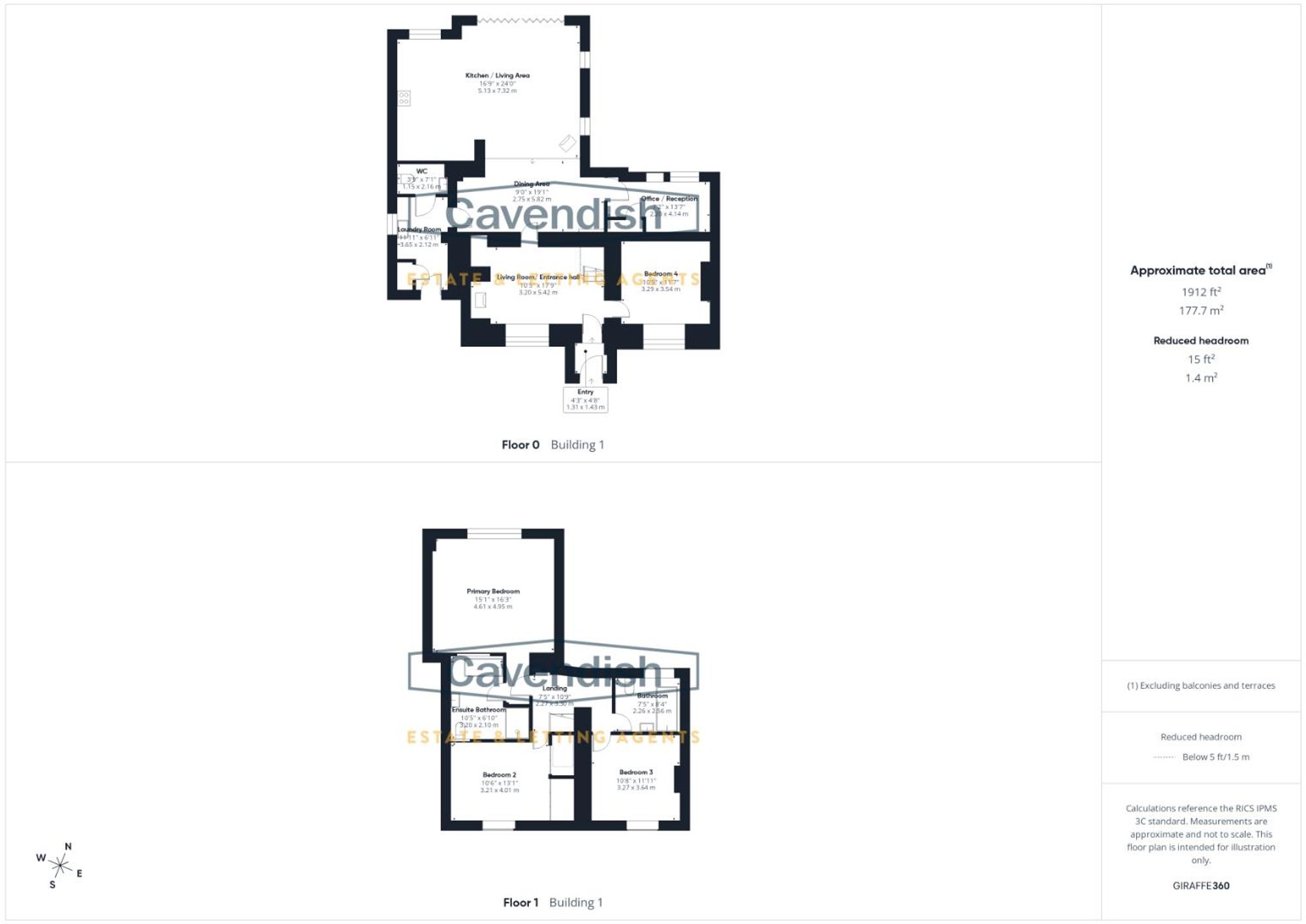 Floor plan — The Catch, Halkyn, CH8