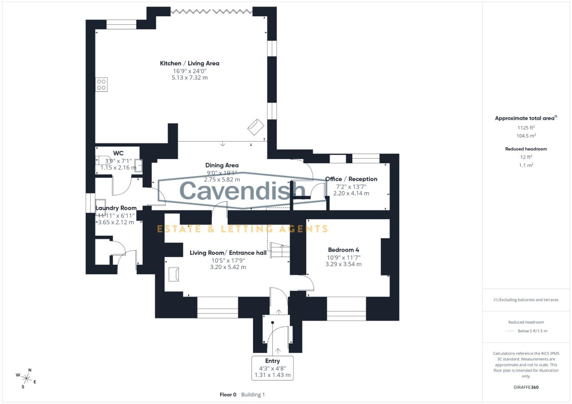 Floor plan — The Catch, Halkyn, CH8