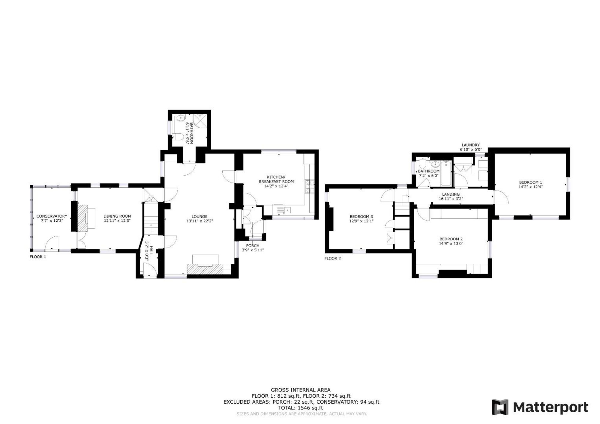 Floor plan — Brookhouse, Denbigh, LL16