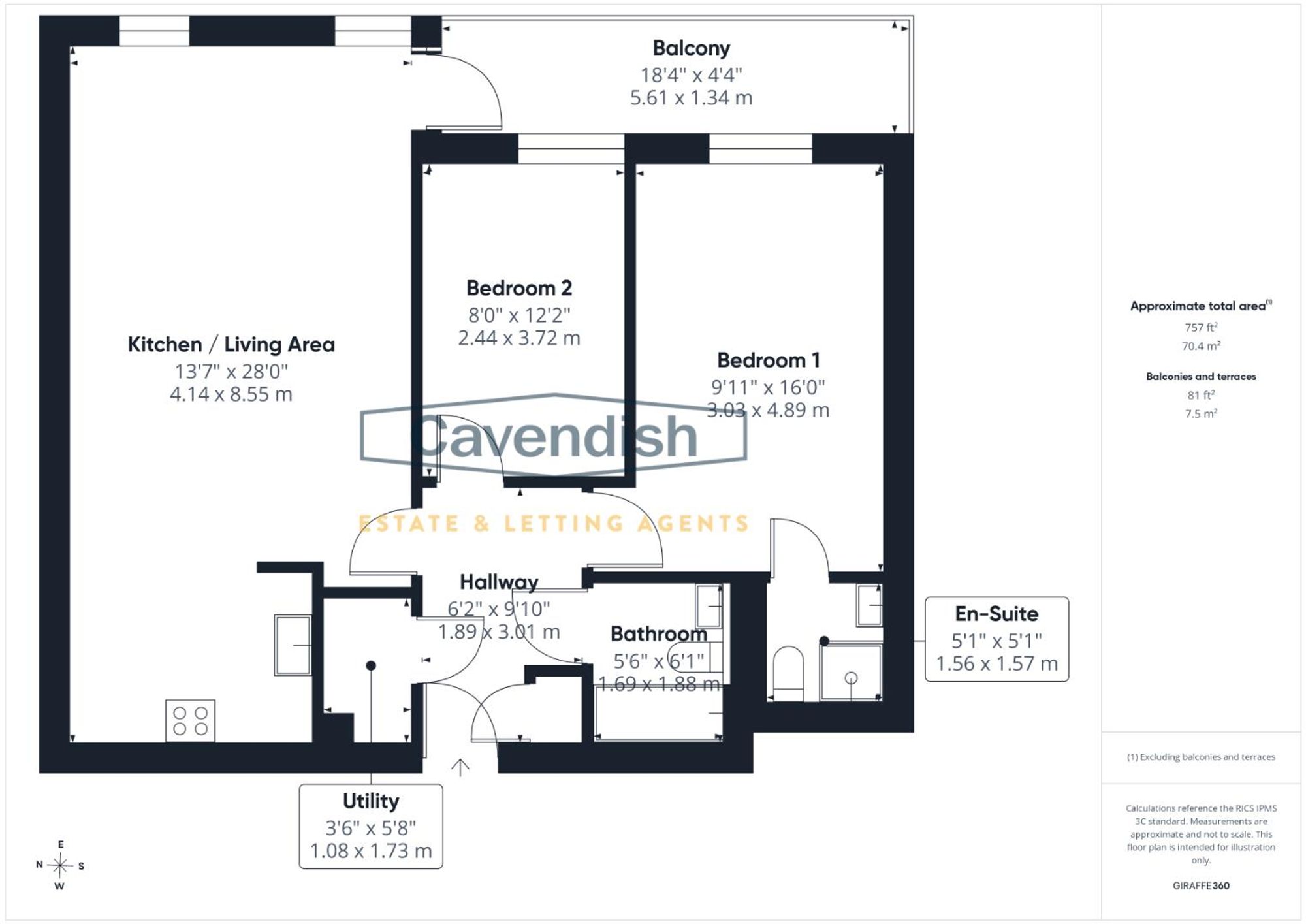 Floor plan — Queens Road, Chester, CH1