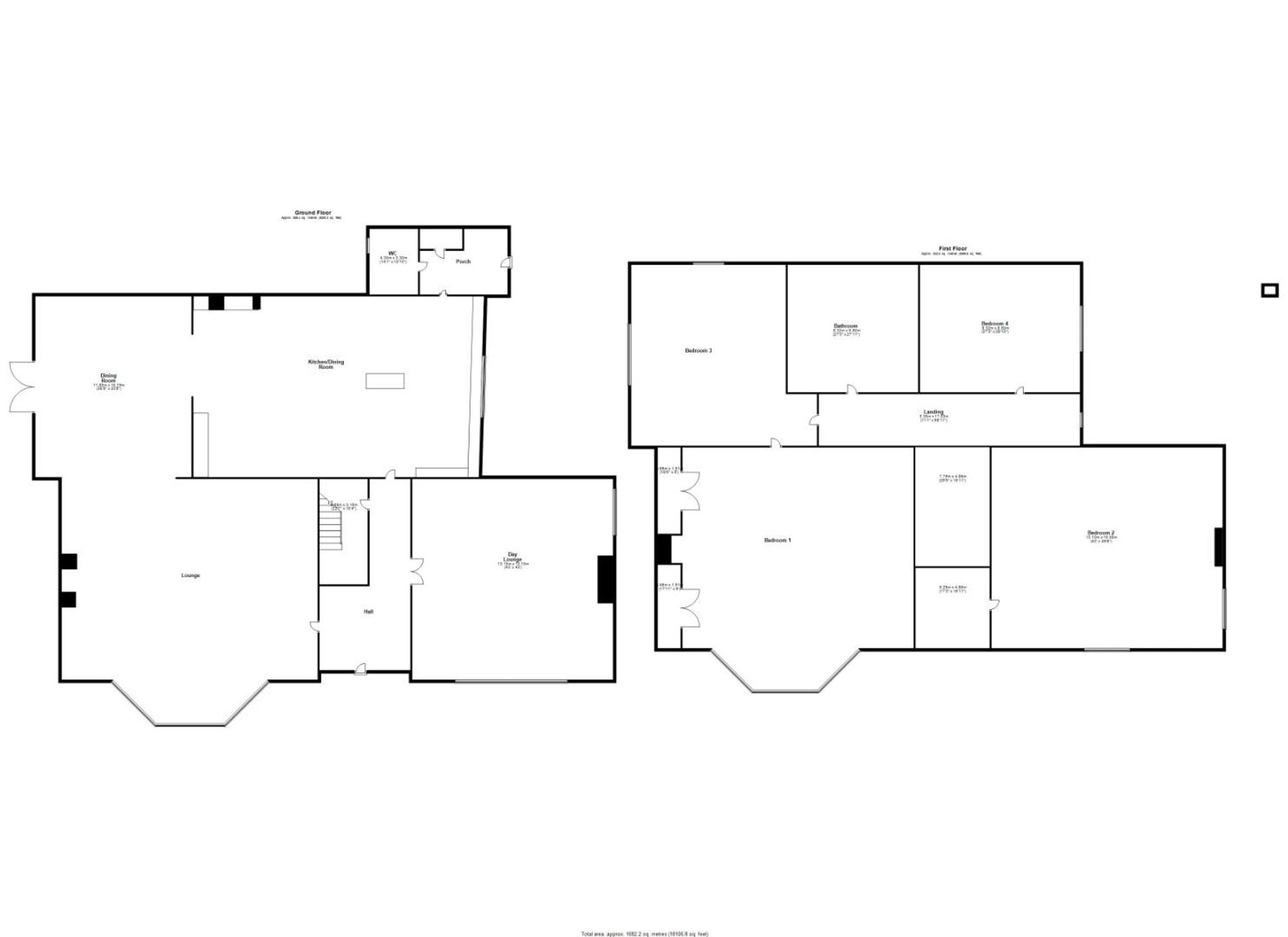 Floor plan — Gellifor, Ruthin, LL15