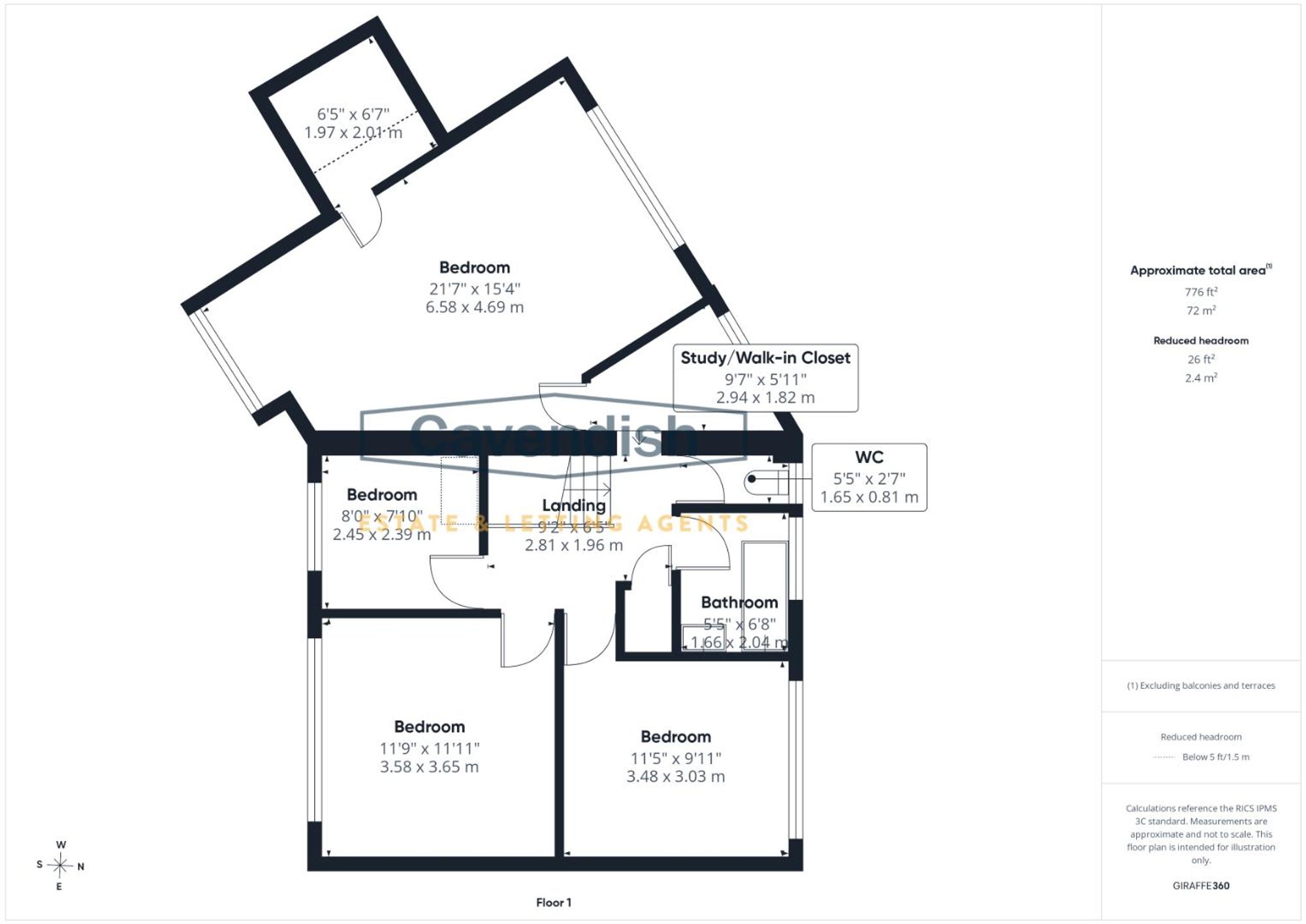 Floor plan — High Park, Gwernaffield, CH7