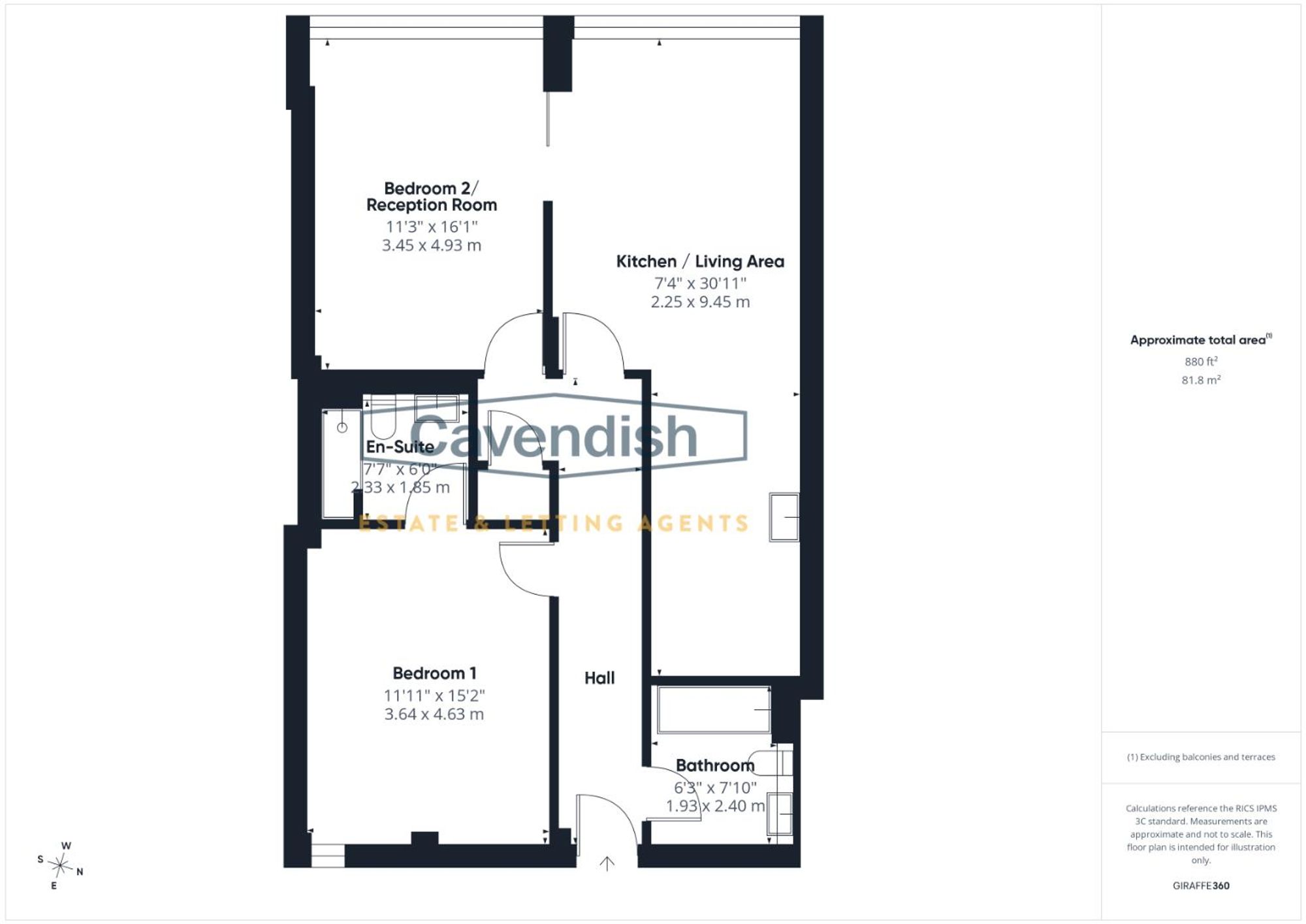 Floor plan — Weaver Street, Hush House Weaver Street, CH1