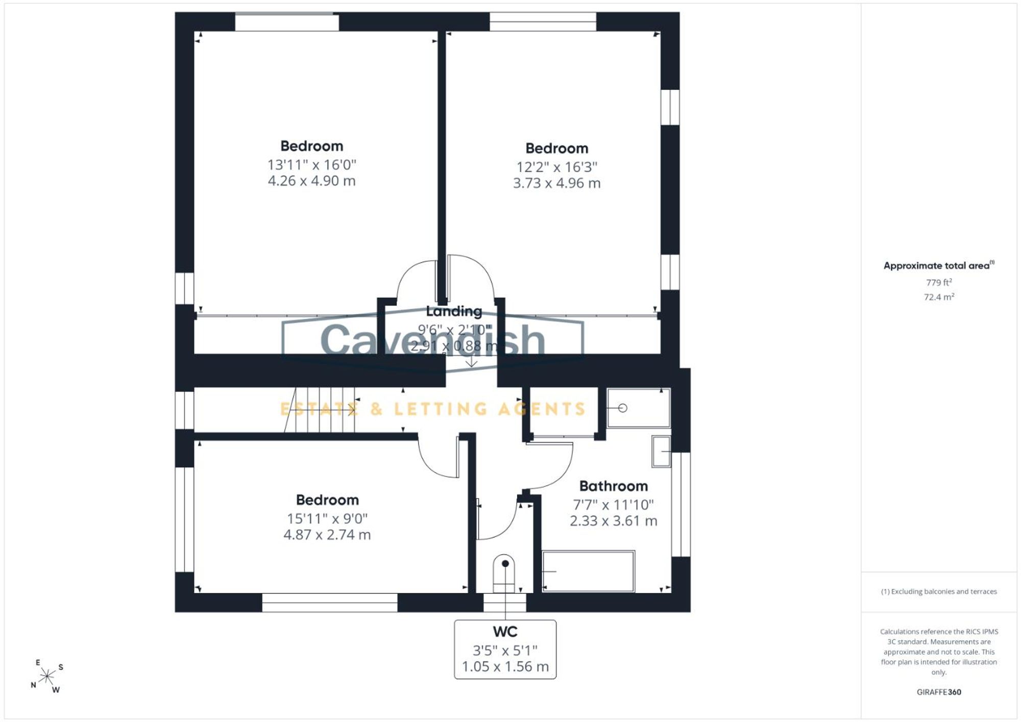 Floor plan — Gwyddelwern, Corwen, LL21