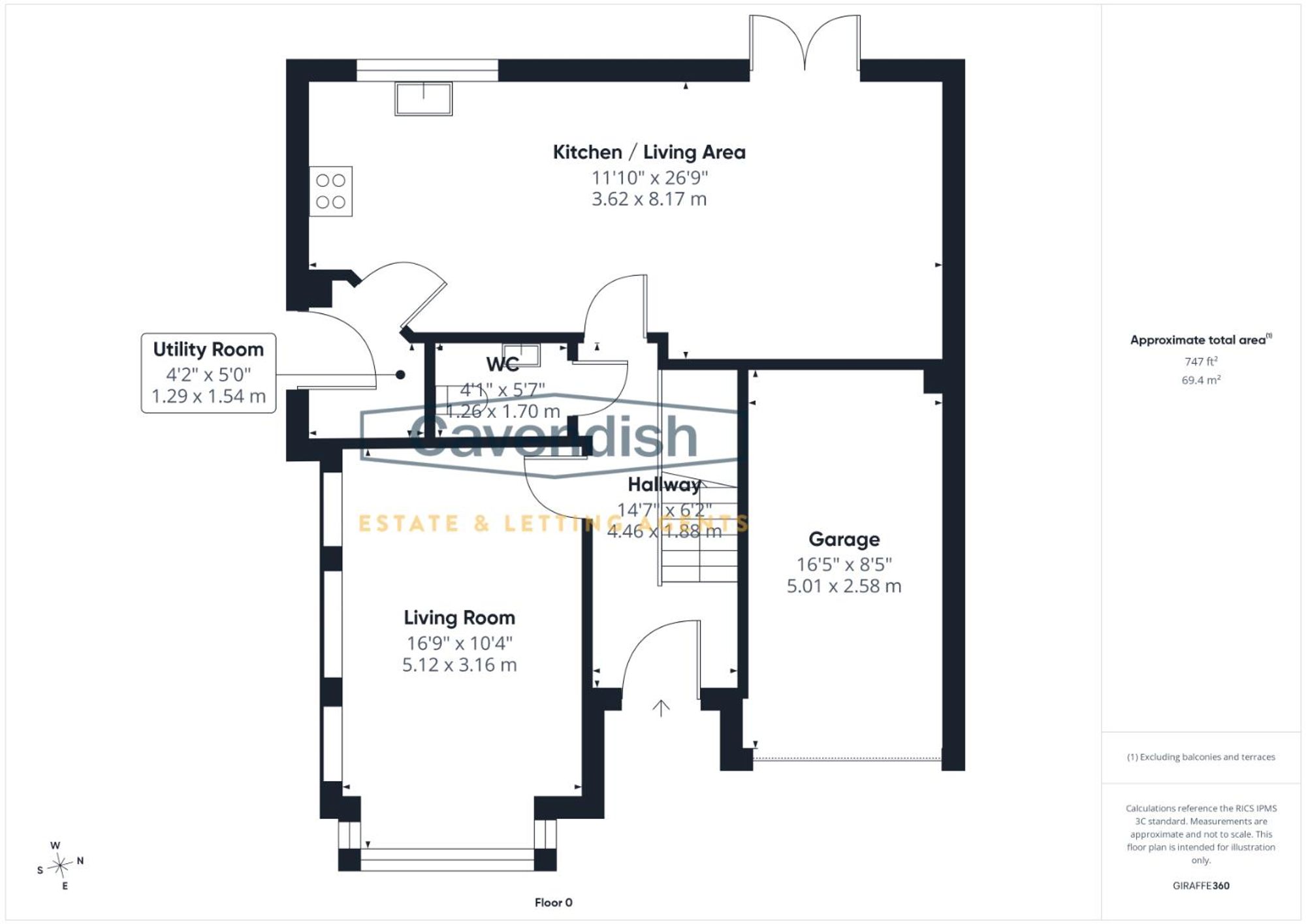 Floor plan — Ffordd Tywod, Mold, CH7