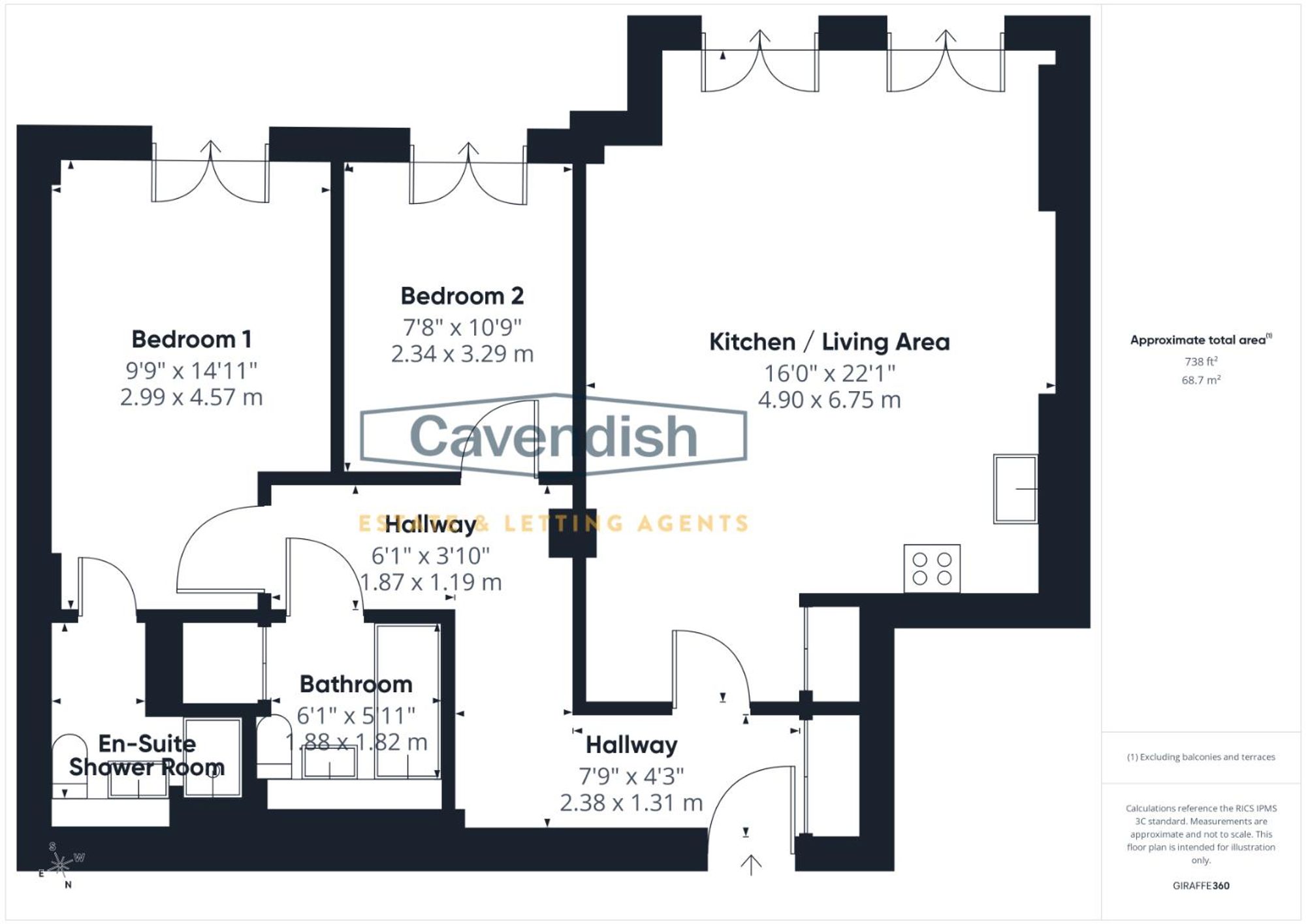 Floor plan — Commonhall Street, Chester, CH1