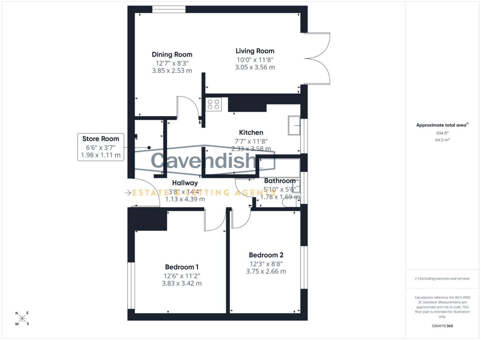 Floor plan — Peckforton Way, Upton, CH2