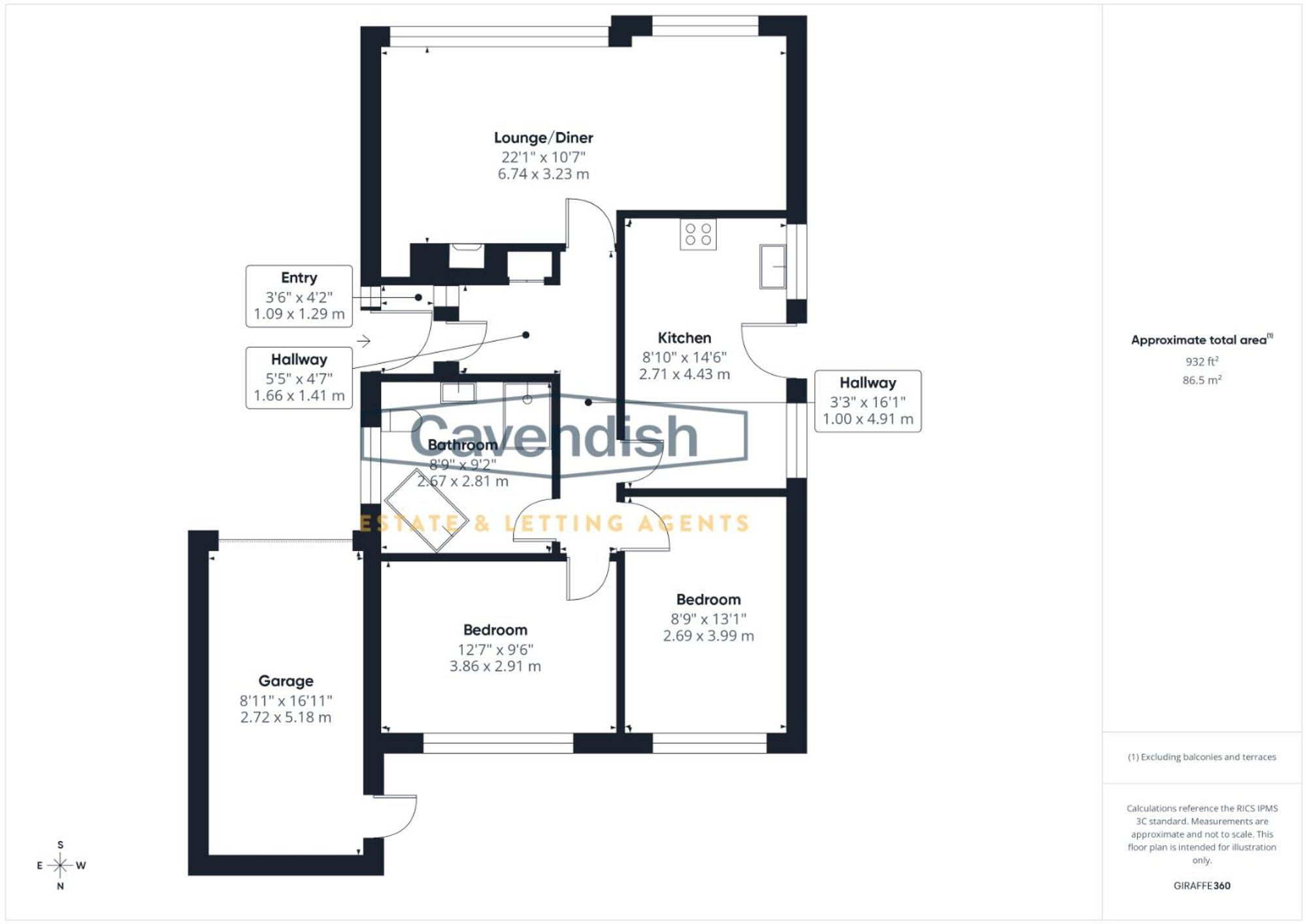 Floor plan — Bryn Rhydd, Ruthin, LL15