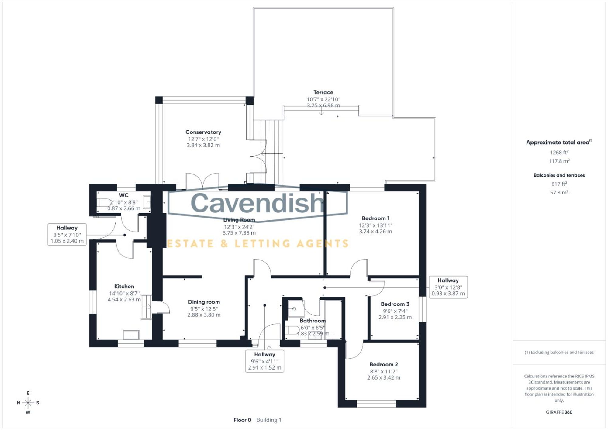 Floor plan — Milwr, Holywell, CH8