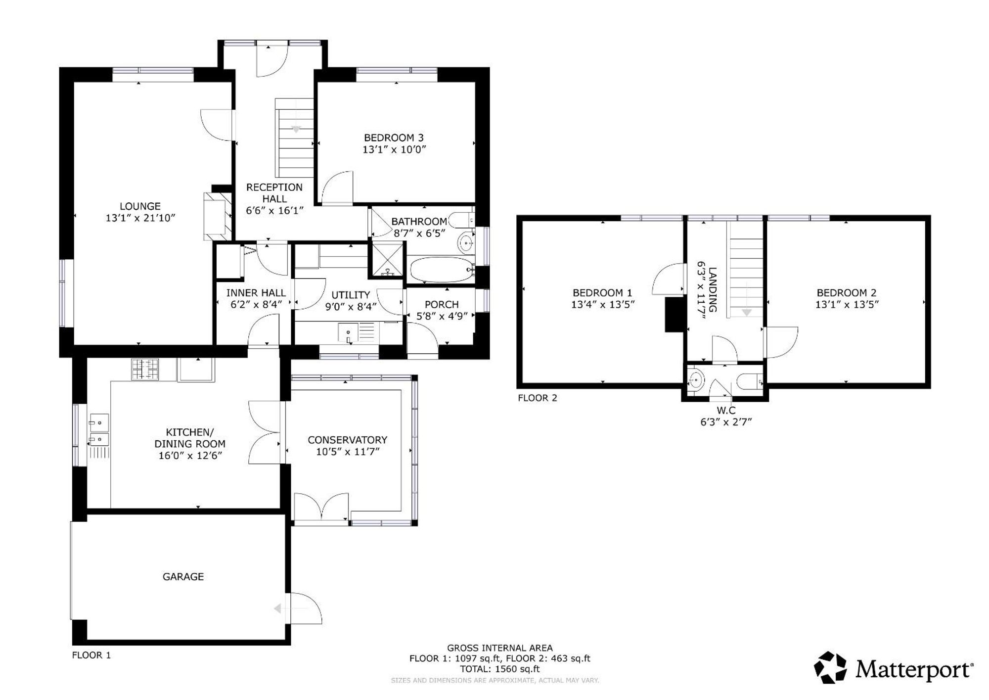 Floor plan — Ffordd Gwynach, Ruthin, LL15