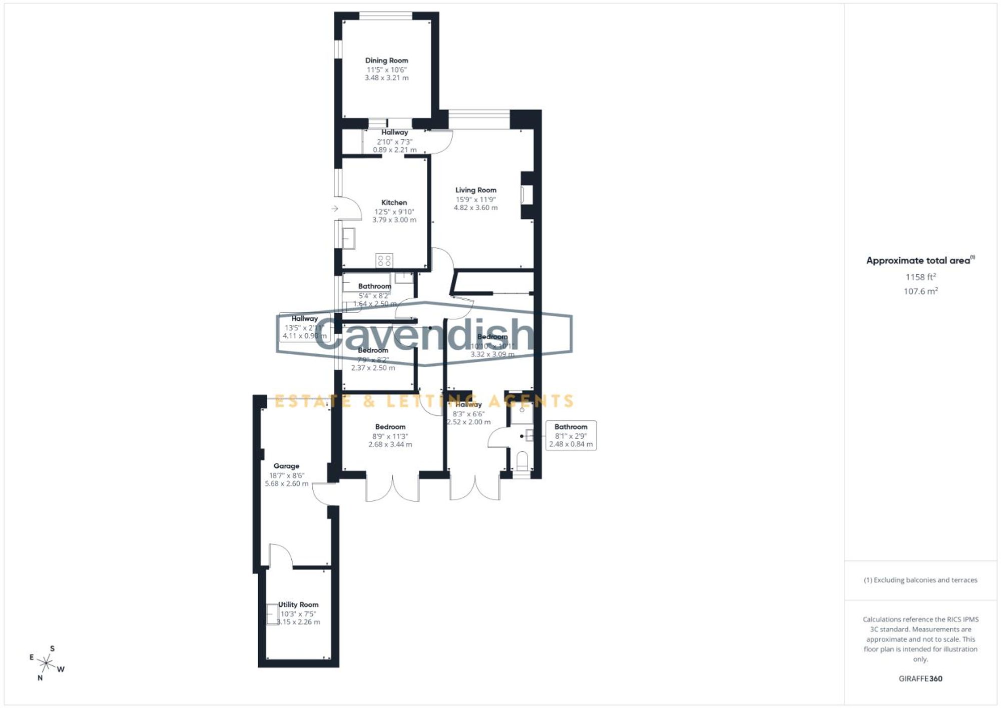 Floor plan — Ffordd Las, Sychdyn, CH7