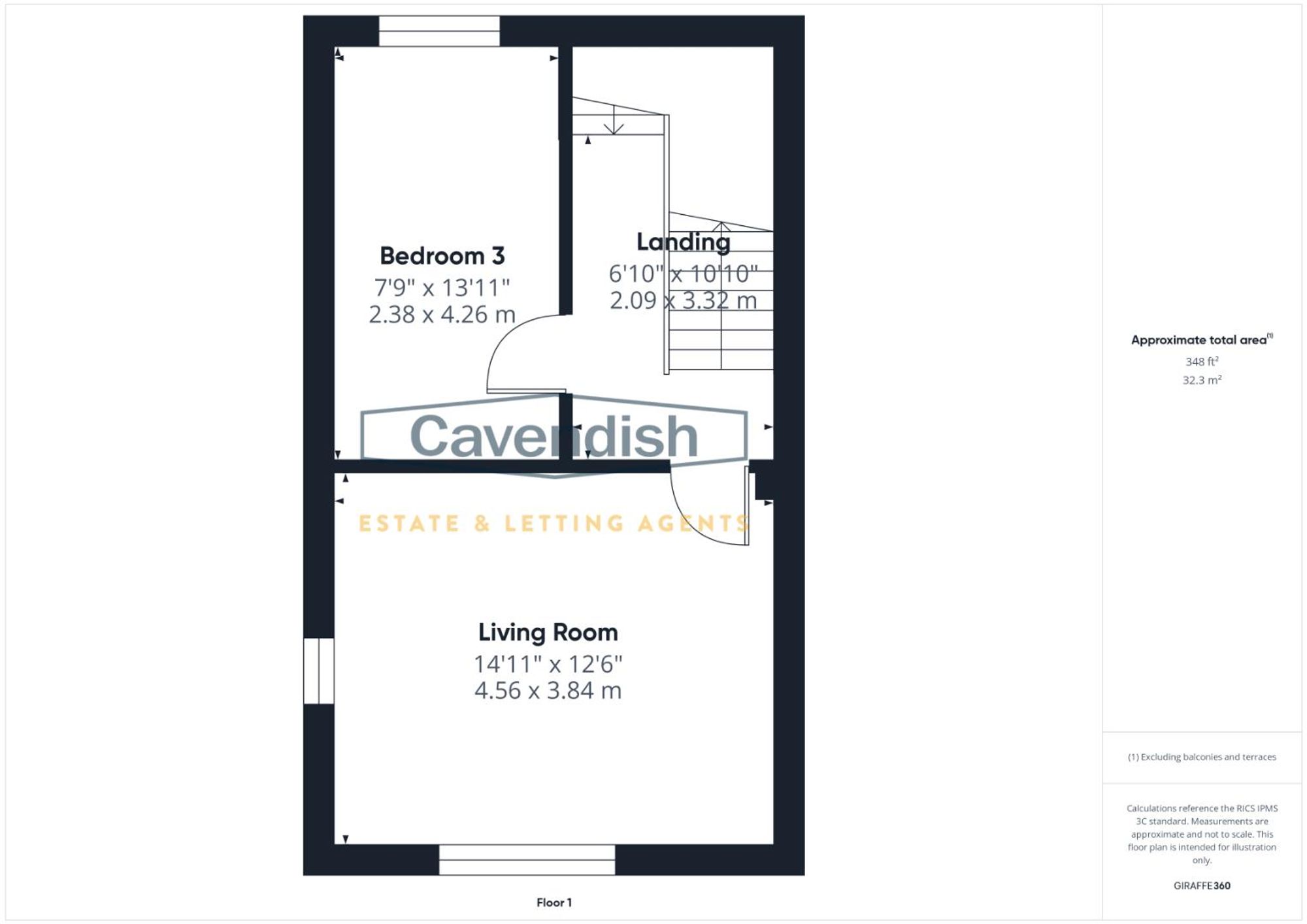 Floor plan — Commonhall Street, Chester, CH1