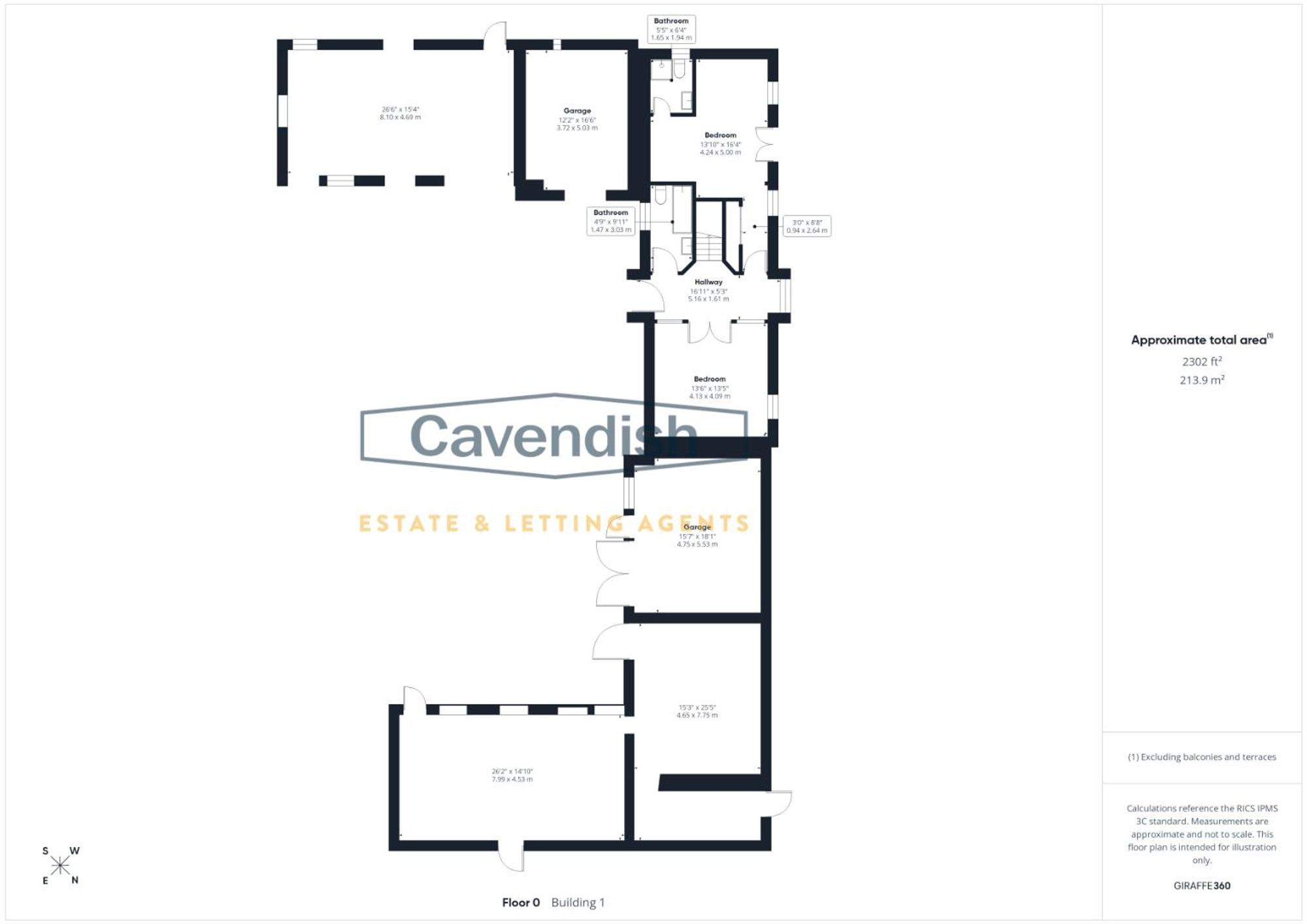 Floor plan — Rhewl, Ruthin, LL15