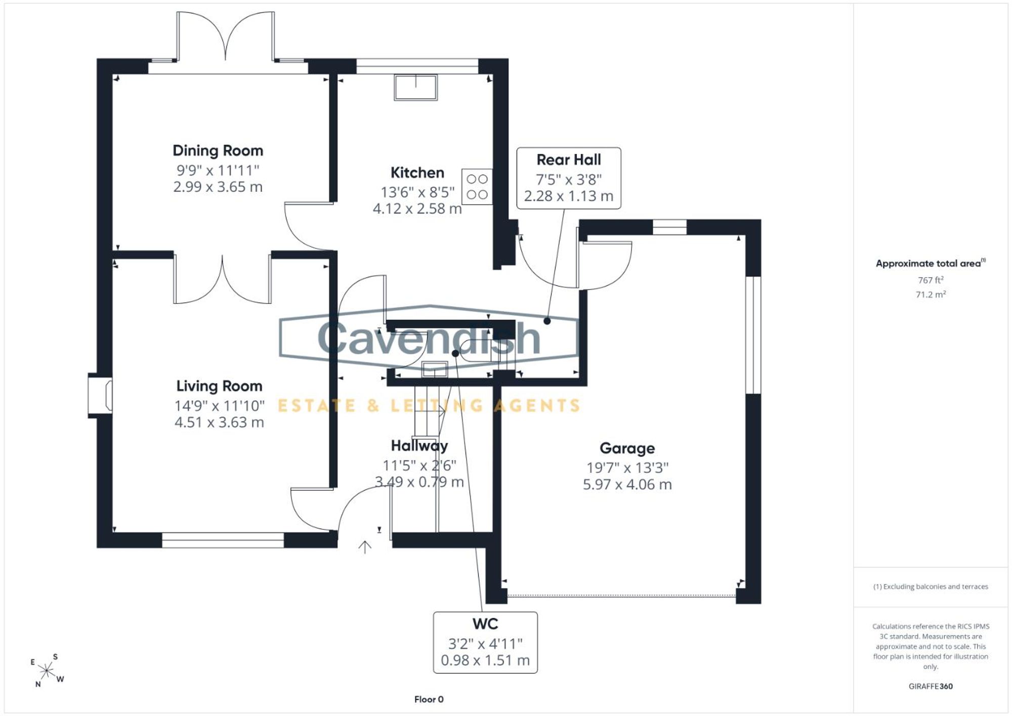 Floor plan — Alpraham Crescent, Upton, CH2