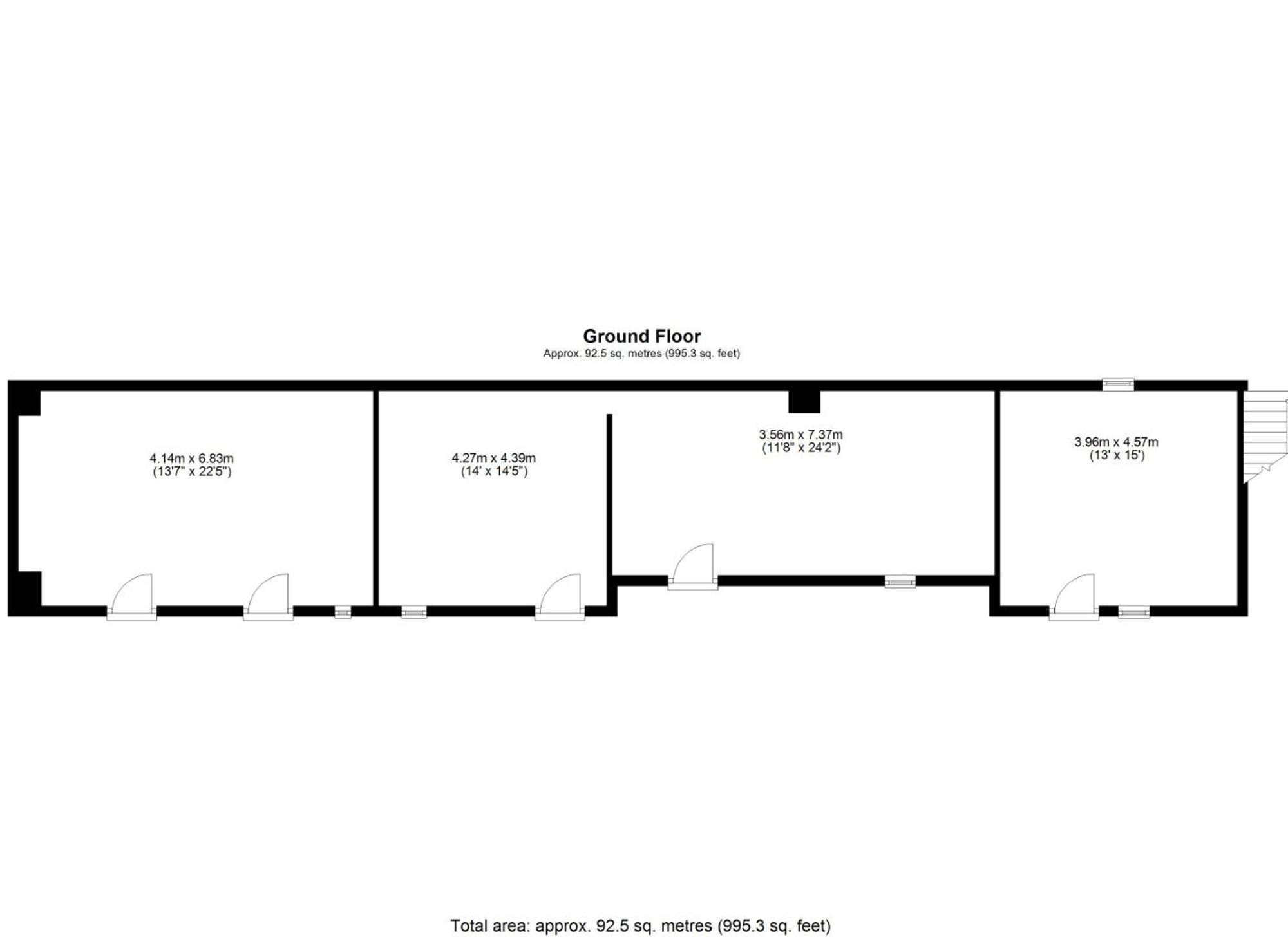 Floor plan — Betws Gwerfil Goch, Corwen, LL21