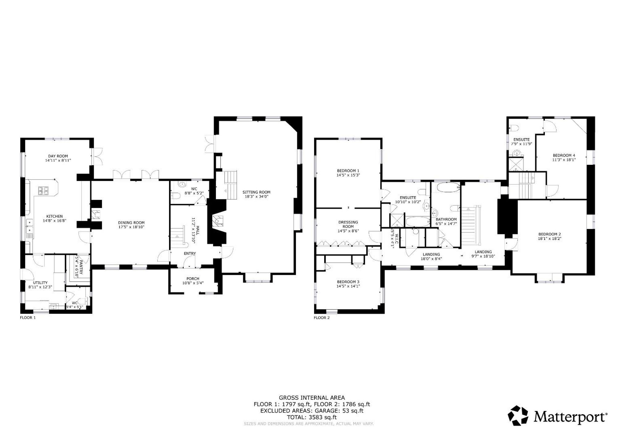 Floor plan — Rhewl, Ruthin, LL15
