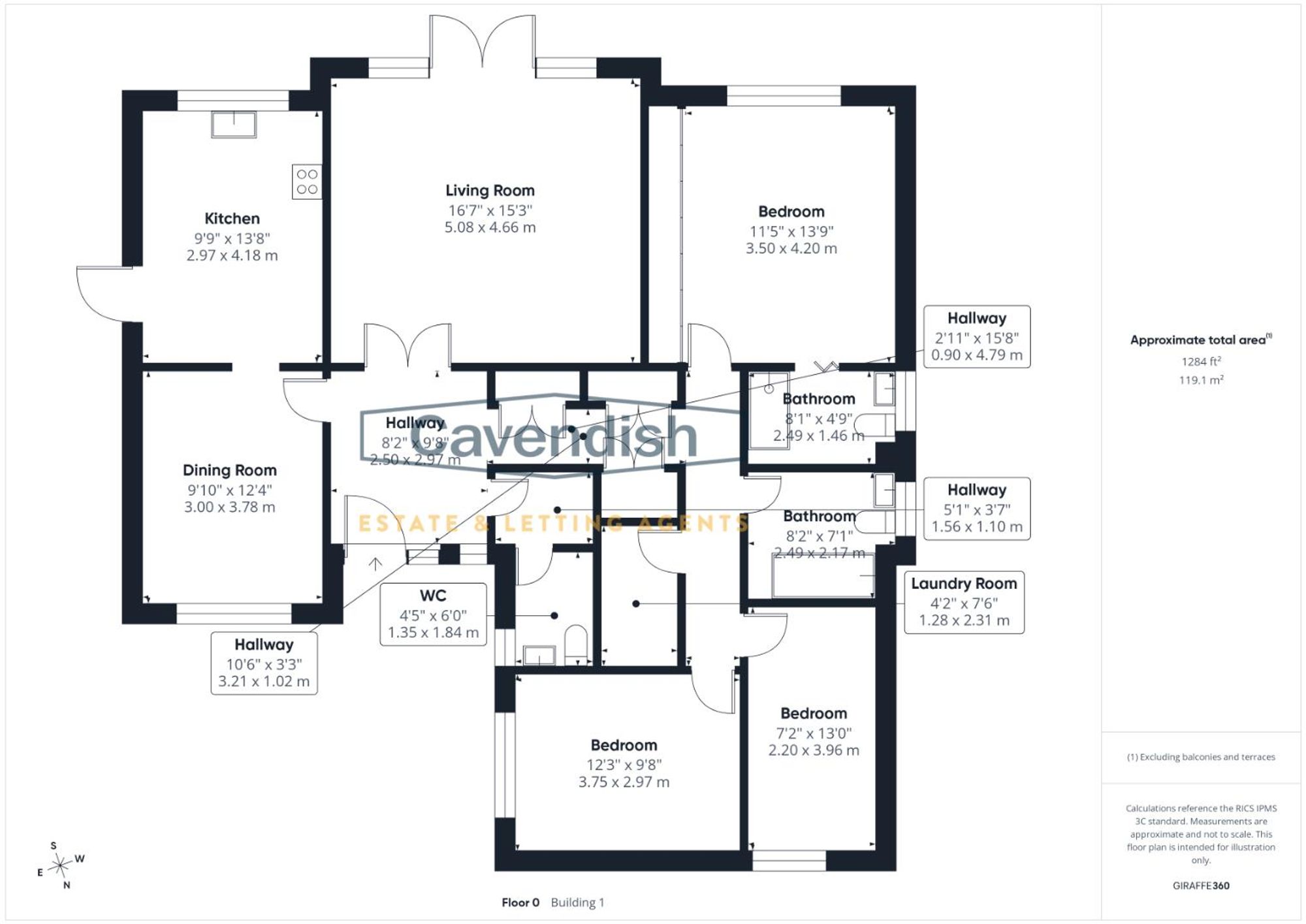 Floor plan — Dinghouse Wood, Buckley, CH7