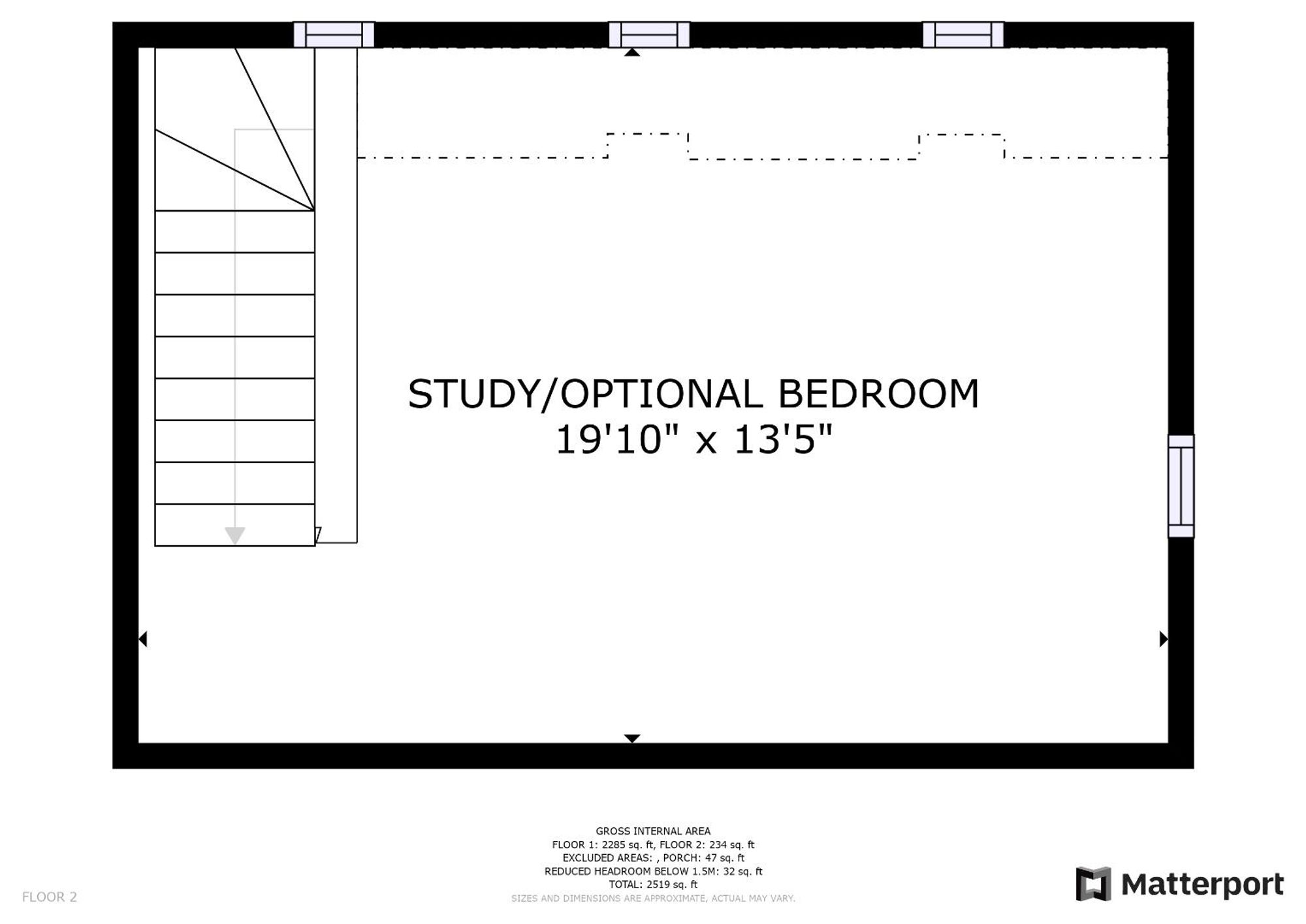 Floor plan — Pentre, Cilcain, CH7