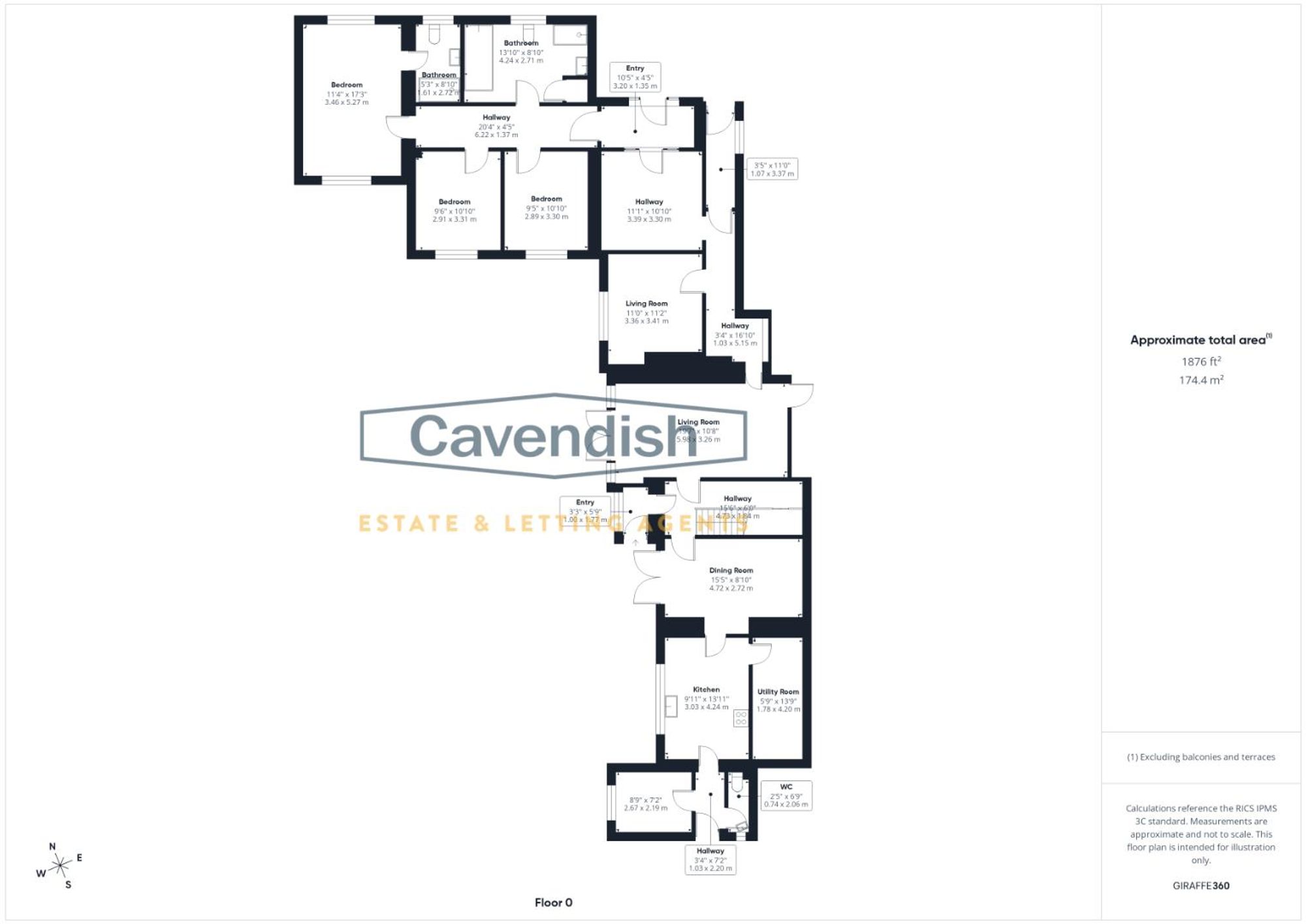 Floor plan — Rhosesmor, Mold, CH7