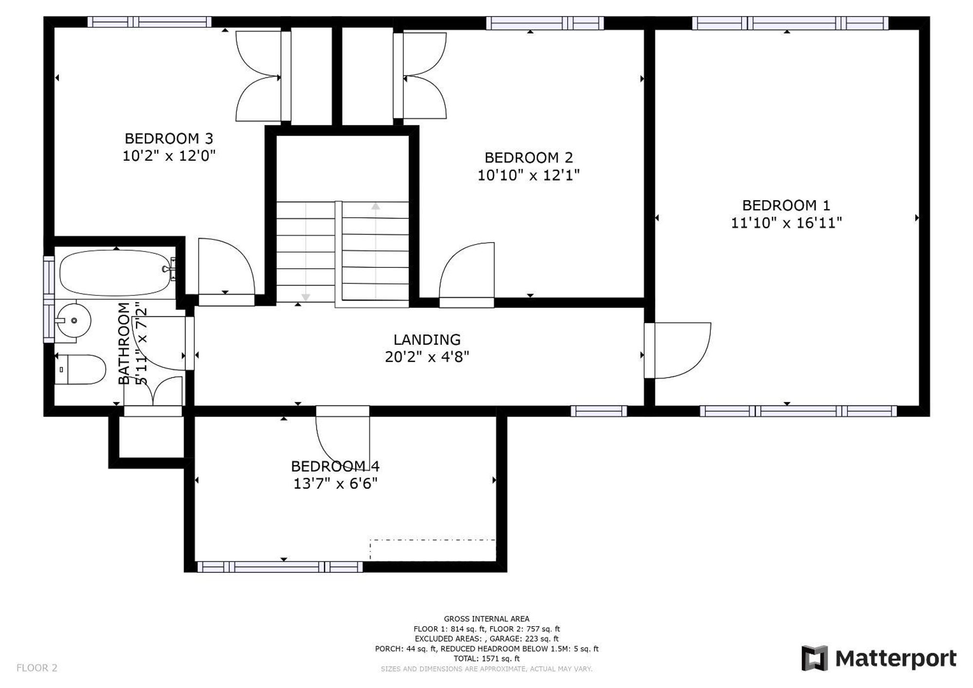 Floor plan — Llanfair Dyffryn Clwyd, Ruthin, LL15