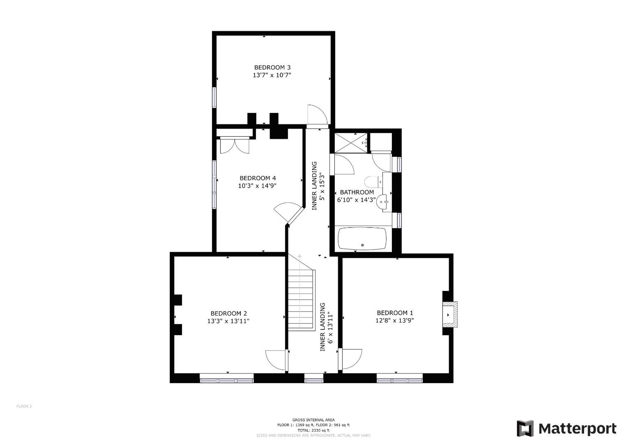 Floor plan — Llanbedr Dyffryn Clwyd, Ruthin, LL15