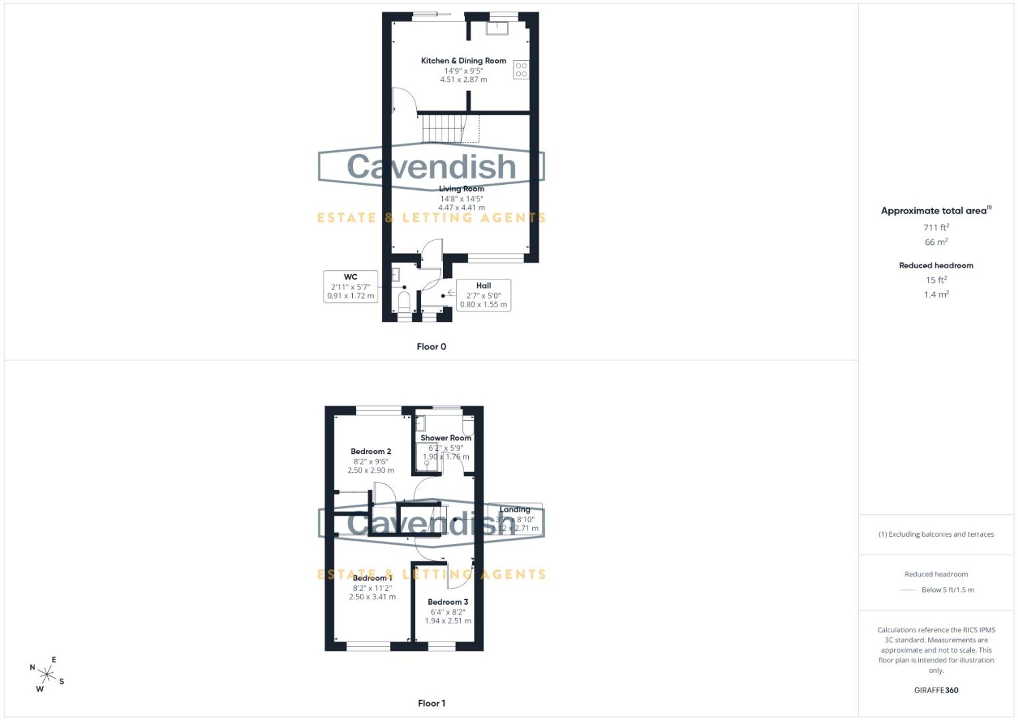 Floor plan — Dove Close, Elton, CH2