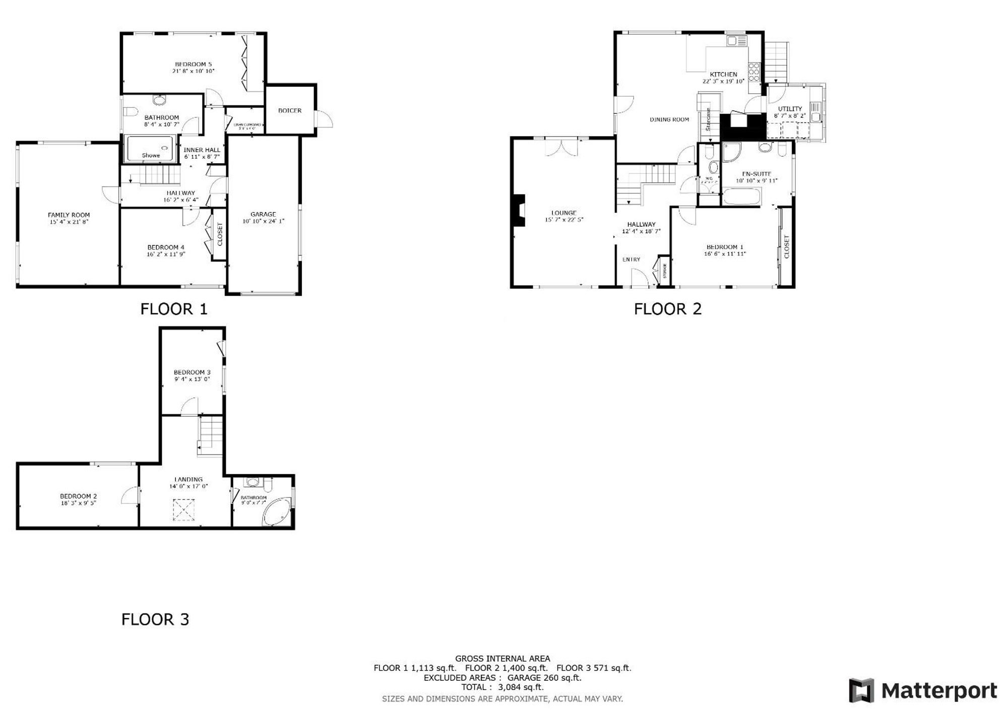 Floor plan — Highlands Close, Rhuddlan, LL18