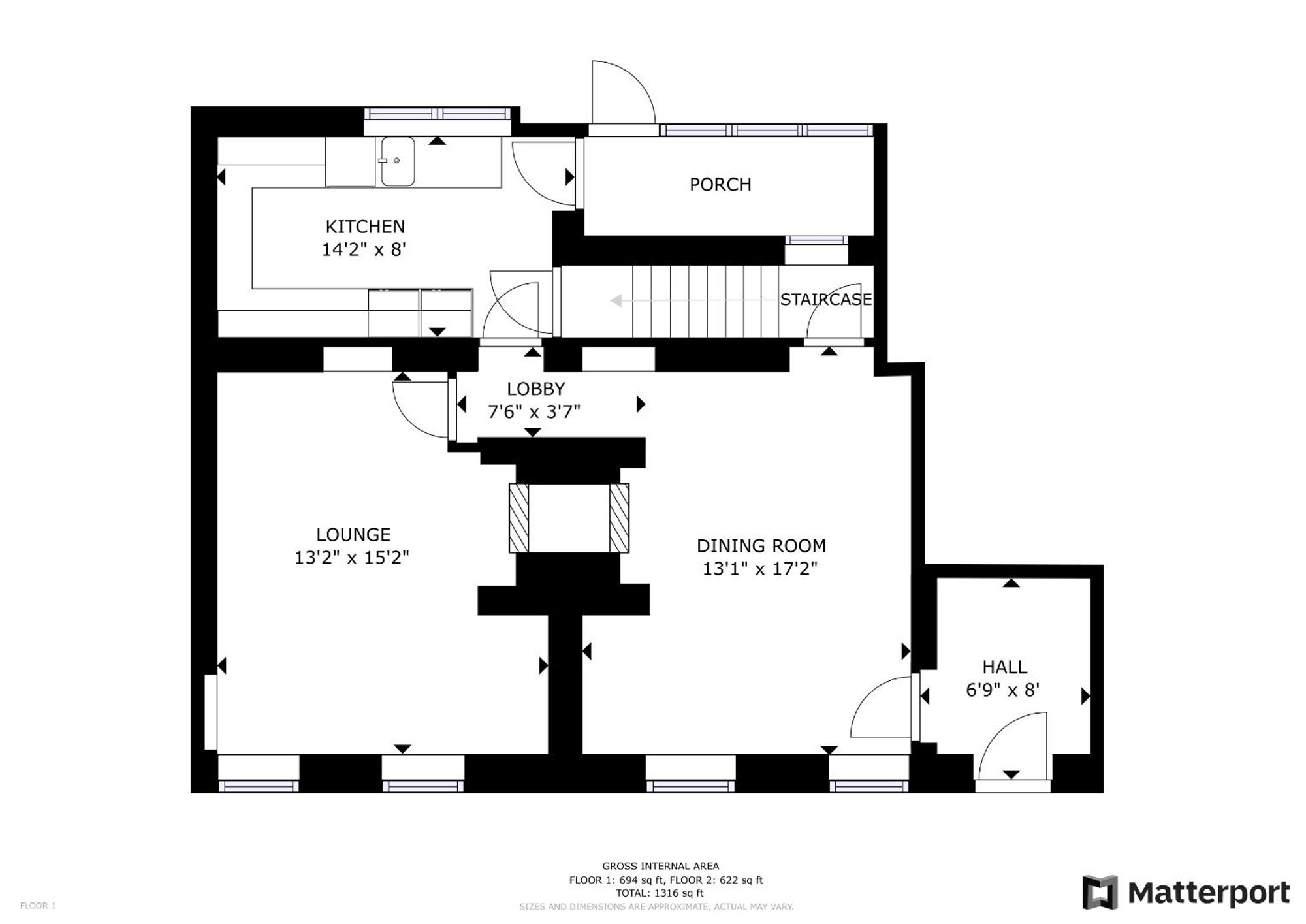 Floor plan — Mwrog Street, Ruthin, LL15