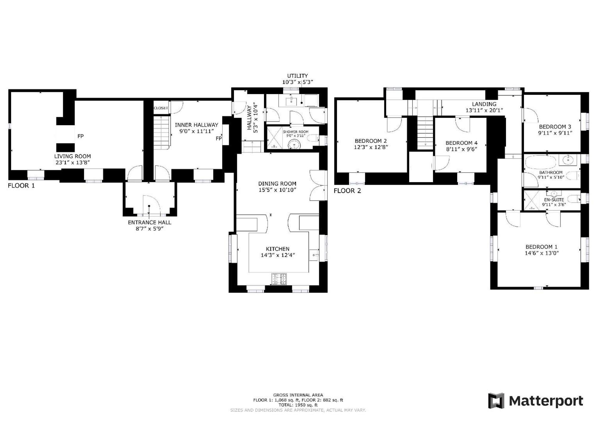 Floor plan — Llansannan, Denbigh, LL16